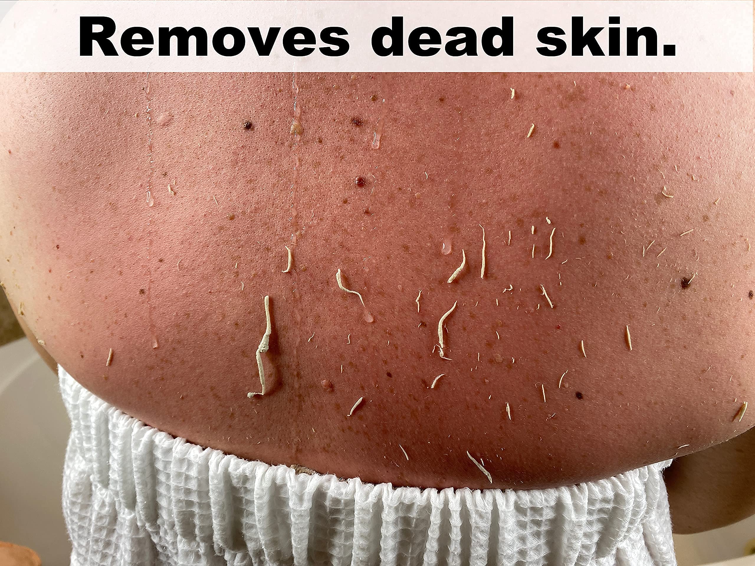 WATCH ME GLOW Silk Exfoliating Glove 100% Turkish Silk DEEP EXFOLIATING Body Scrubber Dead Skin Removal Body Exfoliator SMOOTHS SKIN and Keratosis Pilaris Exfoliating Mitt