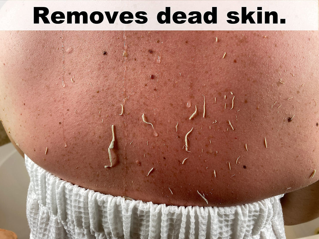 WATCH ME GLOW Silk Exfoliating Glove 100% Turkish Silk DEEP EXFOLIATING Body Scrubber Dead Skin Removal Body Exfoliator SMOOTHS SKIN and Keratosis Pilaris Exfoliating Mitt