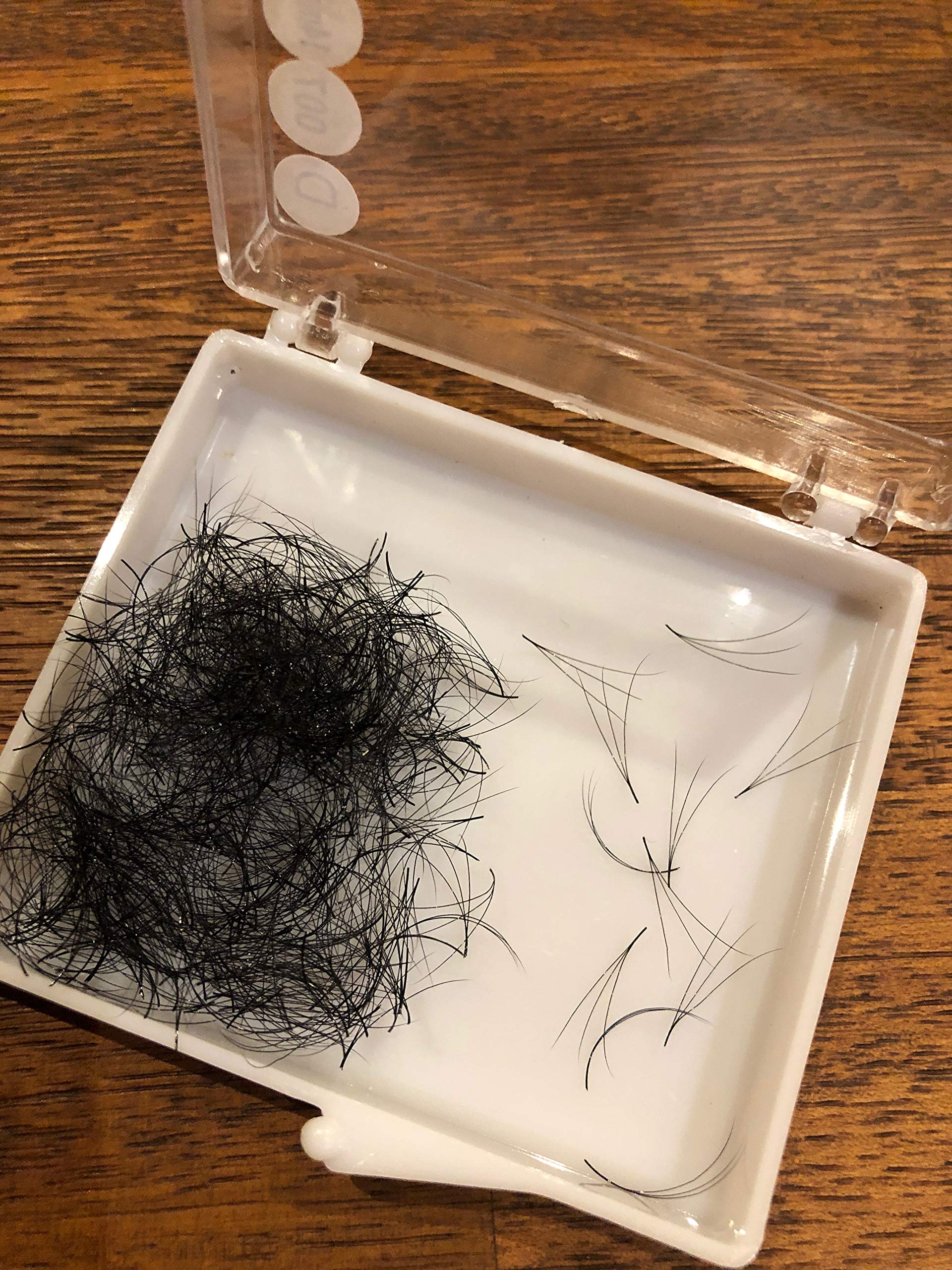 3D PREMADE (HAND MADE) FAN LASHES (500 FANS/TRAY) FOR EYELASH EXTENSION, C CURL AND D CURL, 0.07 THICKNESS, LENGTH FROM 10MM-15MM (9mm)