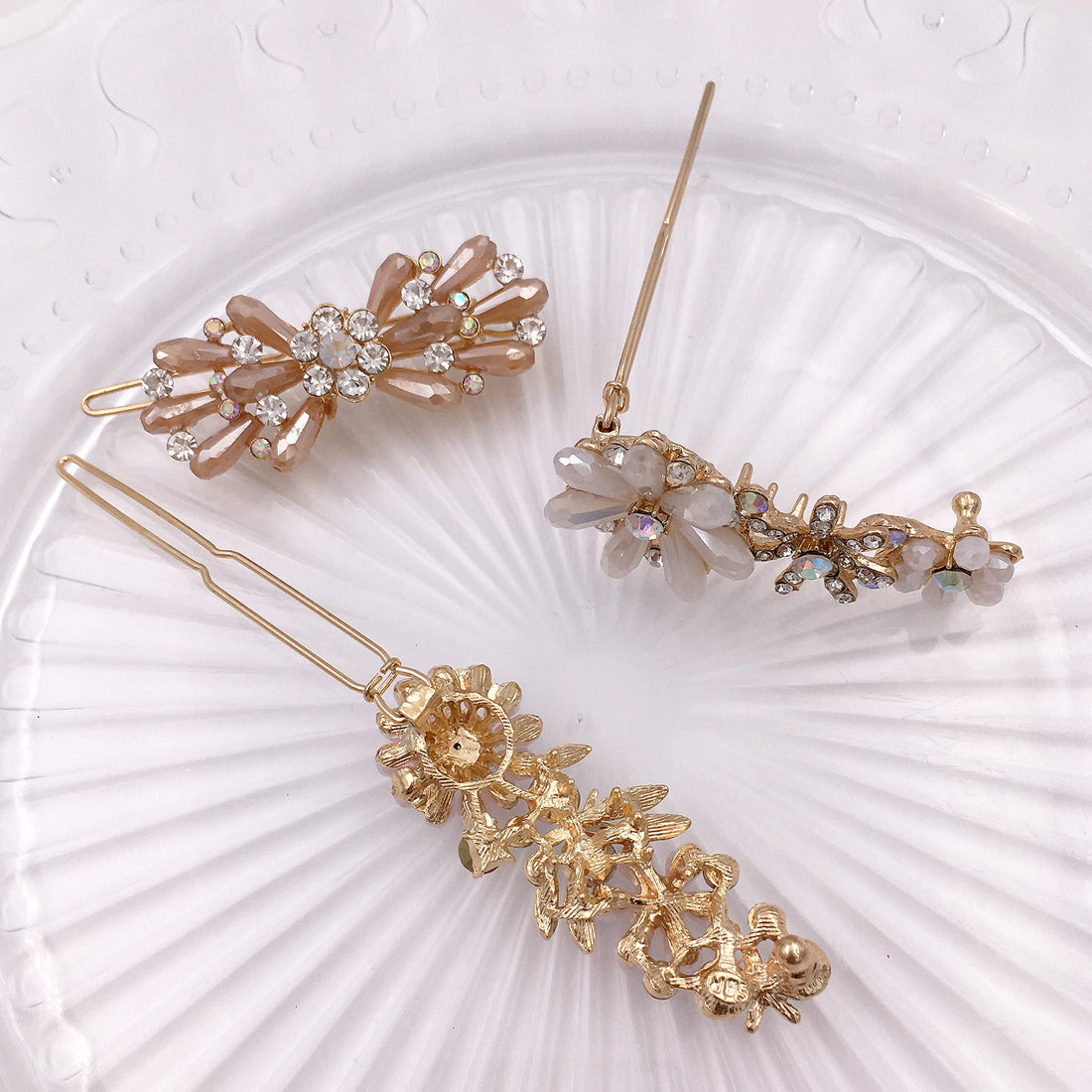 Vintage Metal Floral Hair Accessories (VFBarrette)