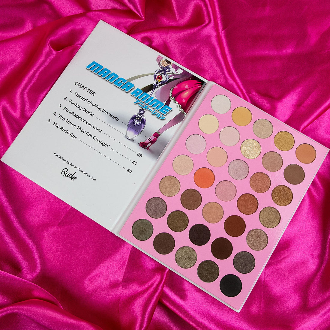 Rude Cosmetics Manga Anime 35 Eyeshadow Palette