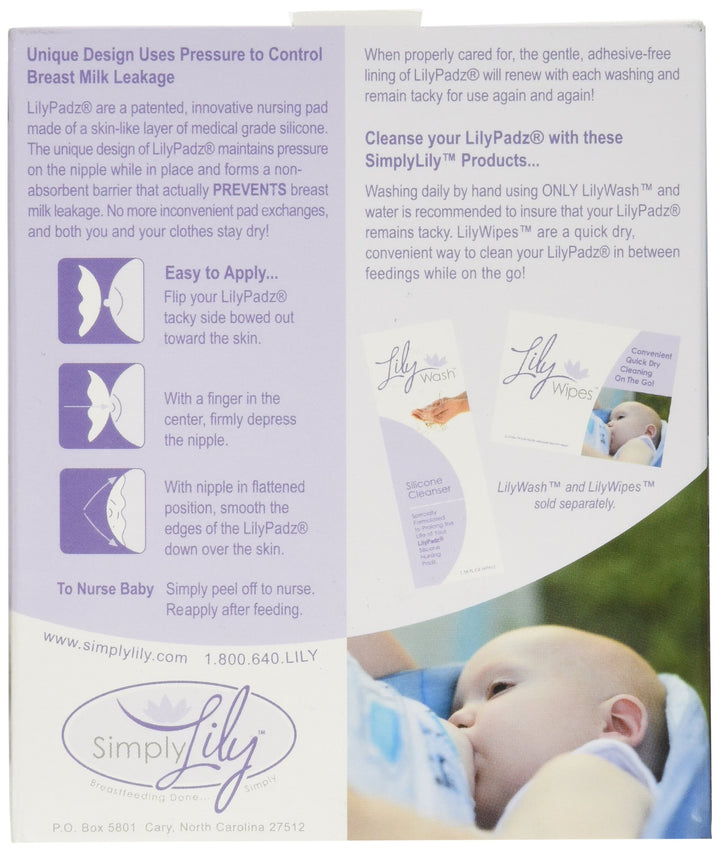 LilyPadz® Reusable Silicone Nursing Pads Double Pair Regular Size