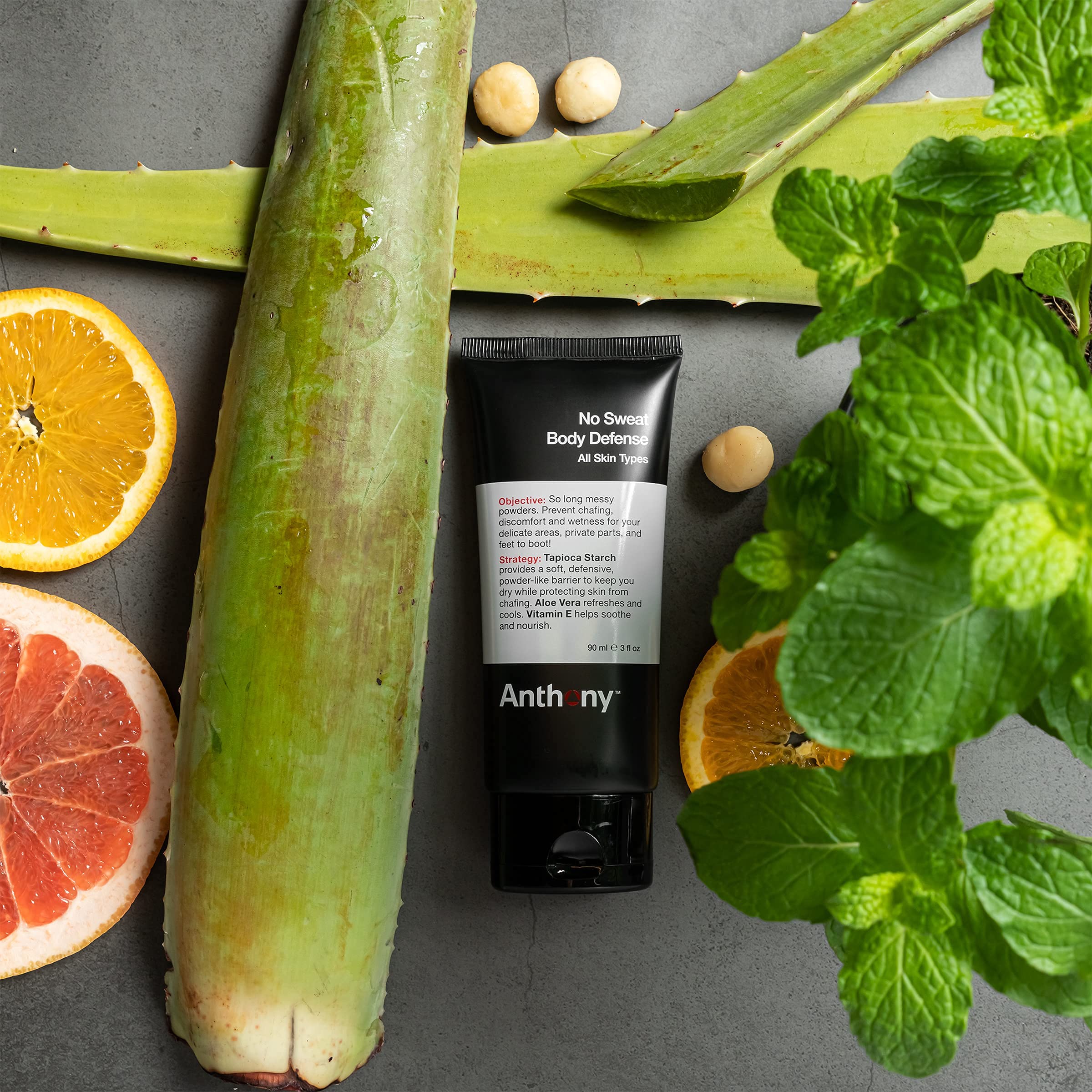 Anthony No Sweat Body Defenseand Shower Sheet Bundle – Anti-Chafing, Anti-Itch Cream-to-Powder – 3 Fl. Oz and 1 Shower Sheet, Protects Skin from Sweating