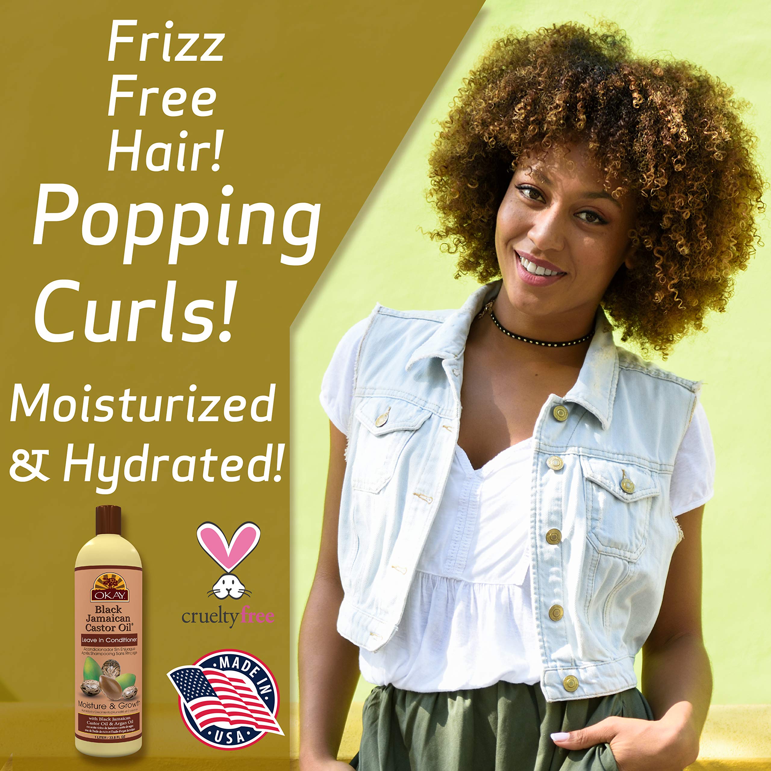 OKAY BLACK JAMAICAN CASTOR OIL LEAVE IN CONDITIONER 33.oz