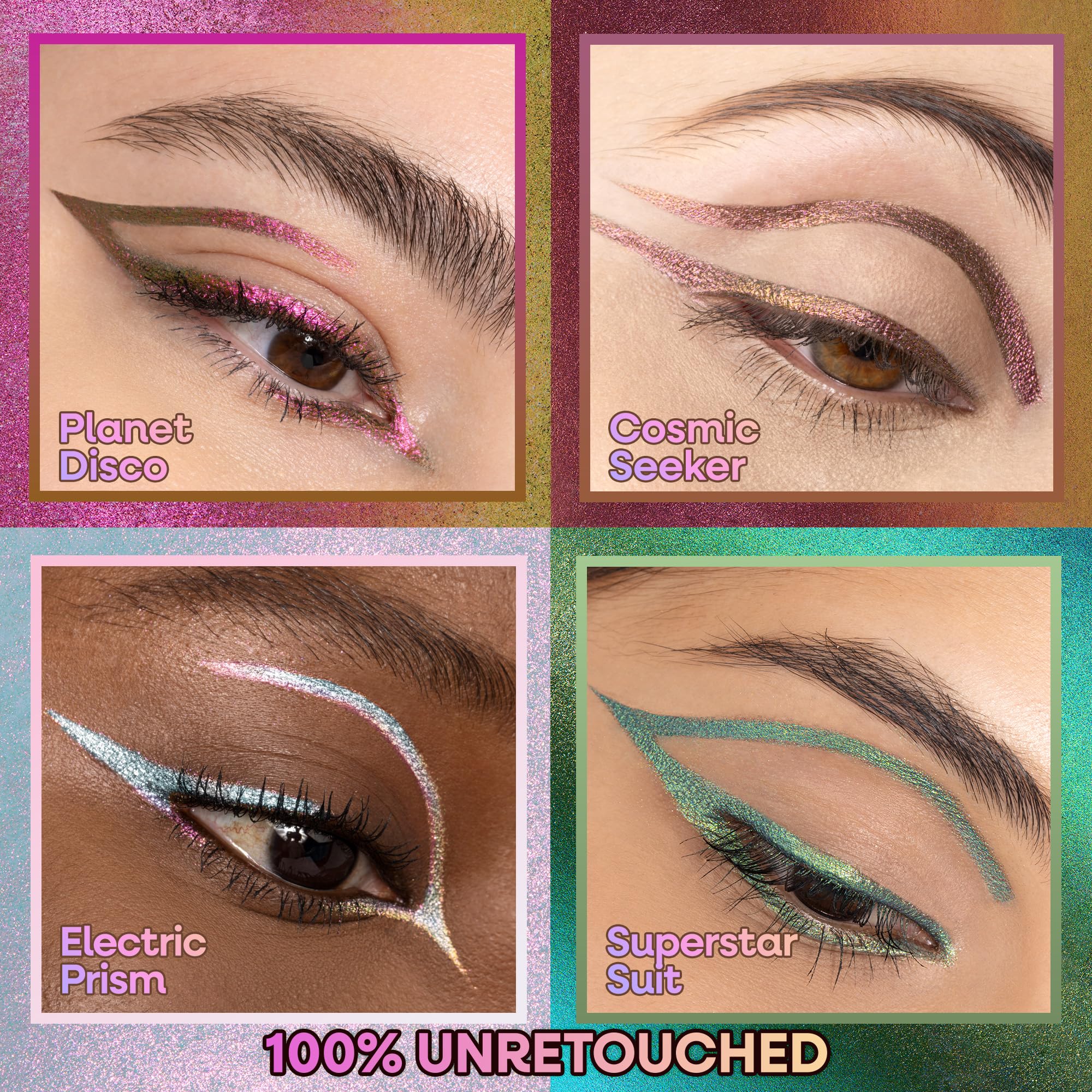 wet n wild Chameleon Chrome Eyeliner, Waterproof and Smudge-Proof, Multichrome Color Shift, Long-Lasting 18-Hour Wear, Cruelty-Free & Vegan - Planet Disco