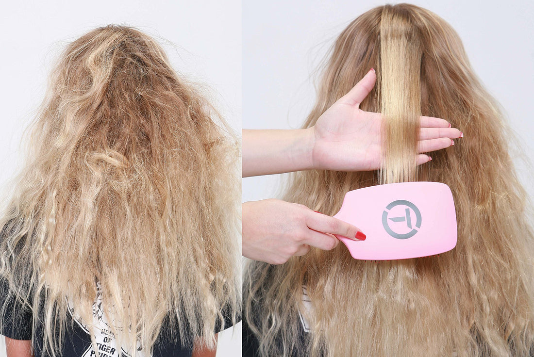 Tion Tion Detanger Damp Hair Brush for wet & dry hair - Black
