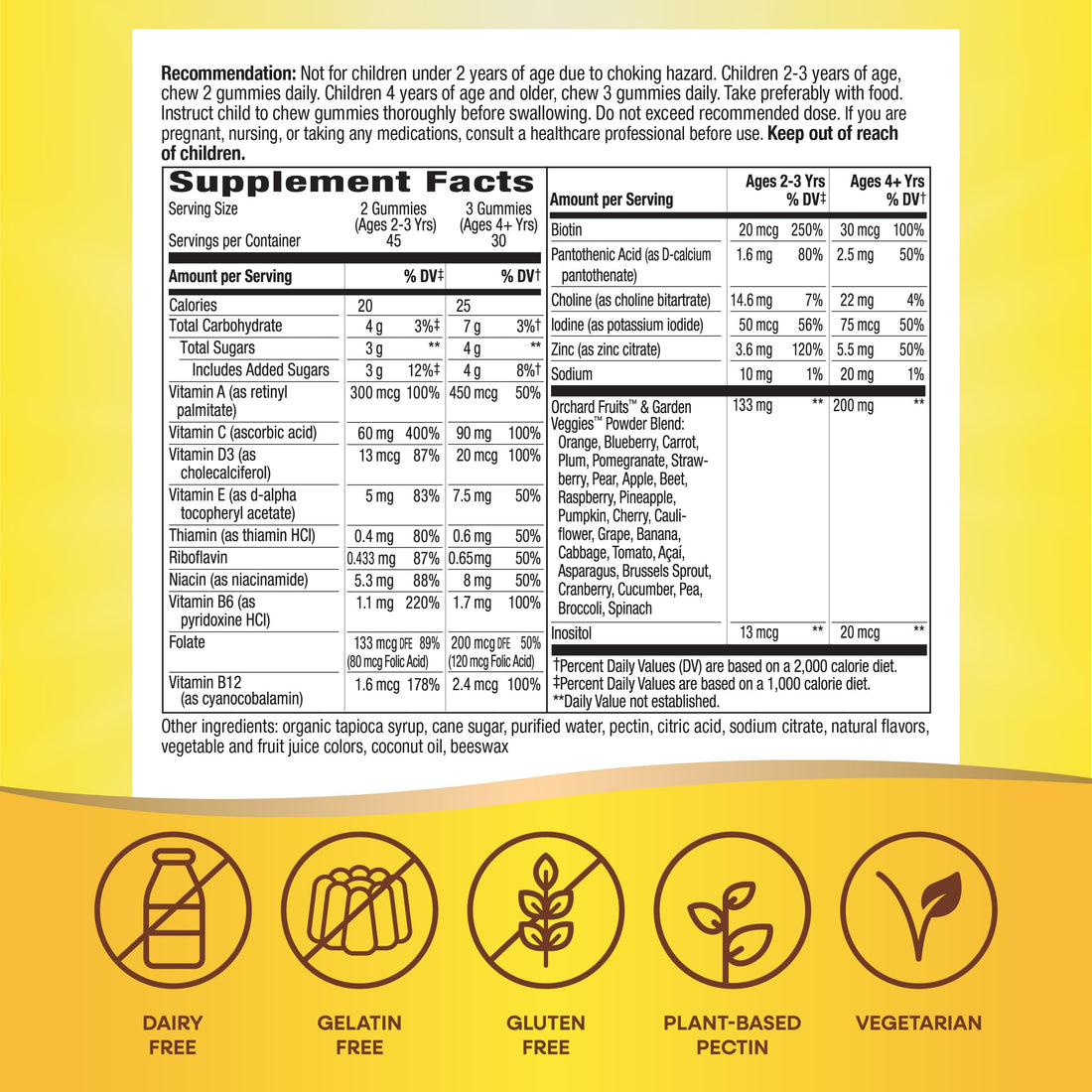 Nature's Way Alive! Children's Premium Gummy Multivitamin, Gluten Free, Made with Pectin, 90 Gummies