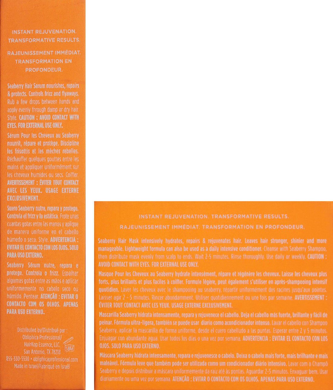 Obliphica Professional Expect Perfection Volume & Body Seaberry Collection