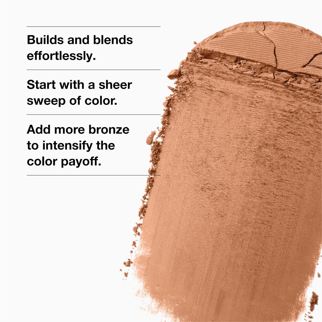 Clinique True Bronze Blendable Pressed Powder Bronzer | Sun-Kissed Glow + Natural Finish, Sunkissed, 0.33 Ounce