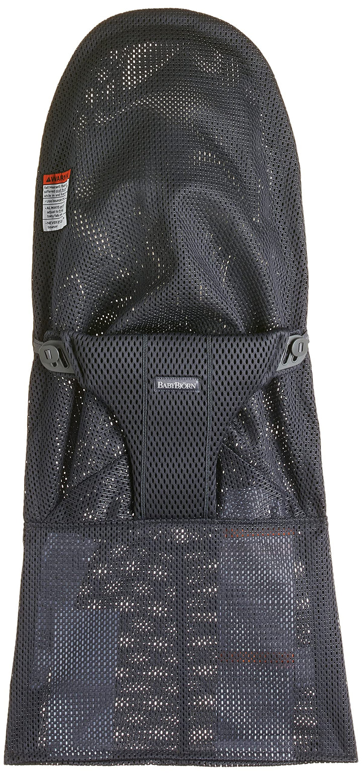 BabyBjörn Fabric Seat for Bouncer - Anthracite, Mesh, Anthracite, 1 Count (Pack of 1)