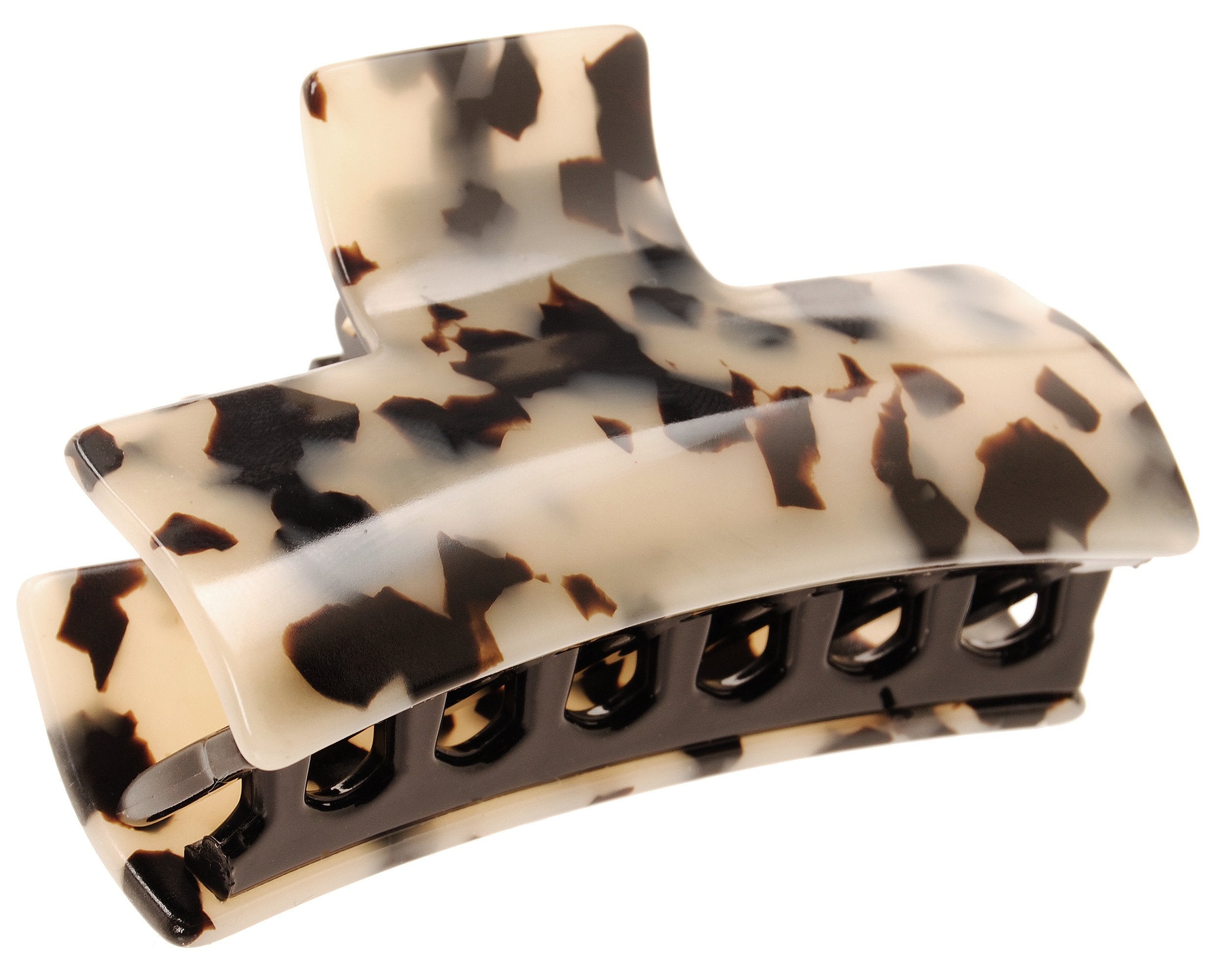 Ivory Tokyo : France Luxe Large Solid Rectangle Jaw - Ivory Tokyo