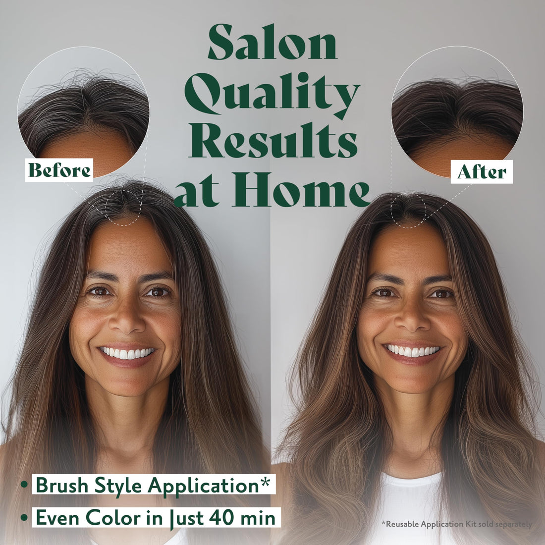 Herbatint Permanent Hair Dye For Women - 5N Light Chestnut - For Up To 100% Gray Coverage of Resistant Gray Hair - Ammonia-Free, Alcohol-Free & Vegan - Salon Influenced Hair color 5.75 fl oz