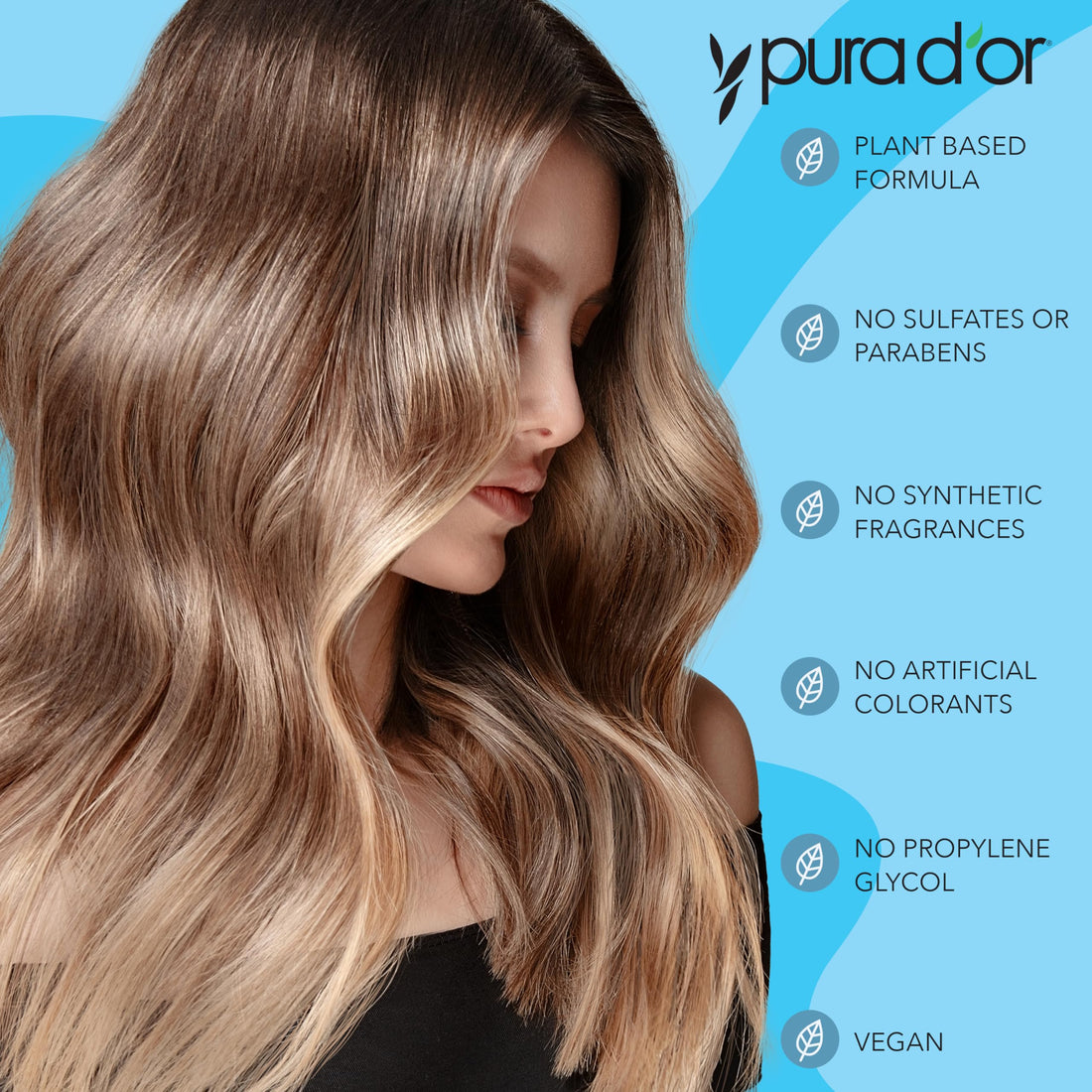 Hair Loss Prevention Therapy Shampoo, Vanilla Lavender Scent : PURA D'OR Hair Loss Prevention Therapy Shampoo, Vanilla Lavender, 16 Fluid Ounce