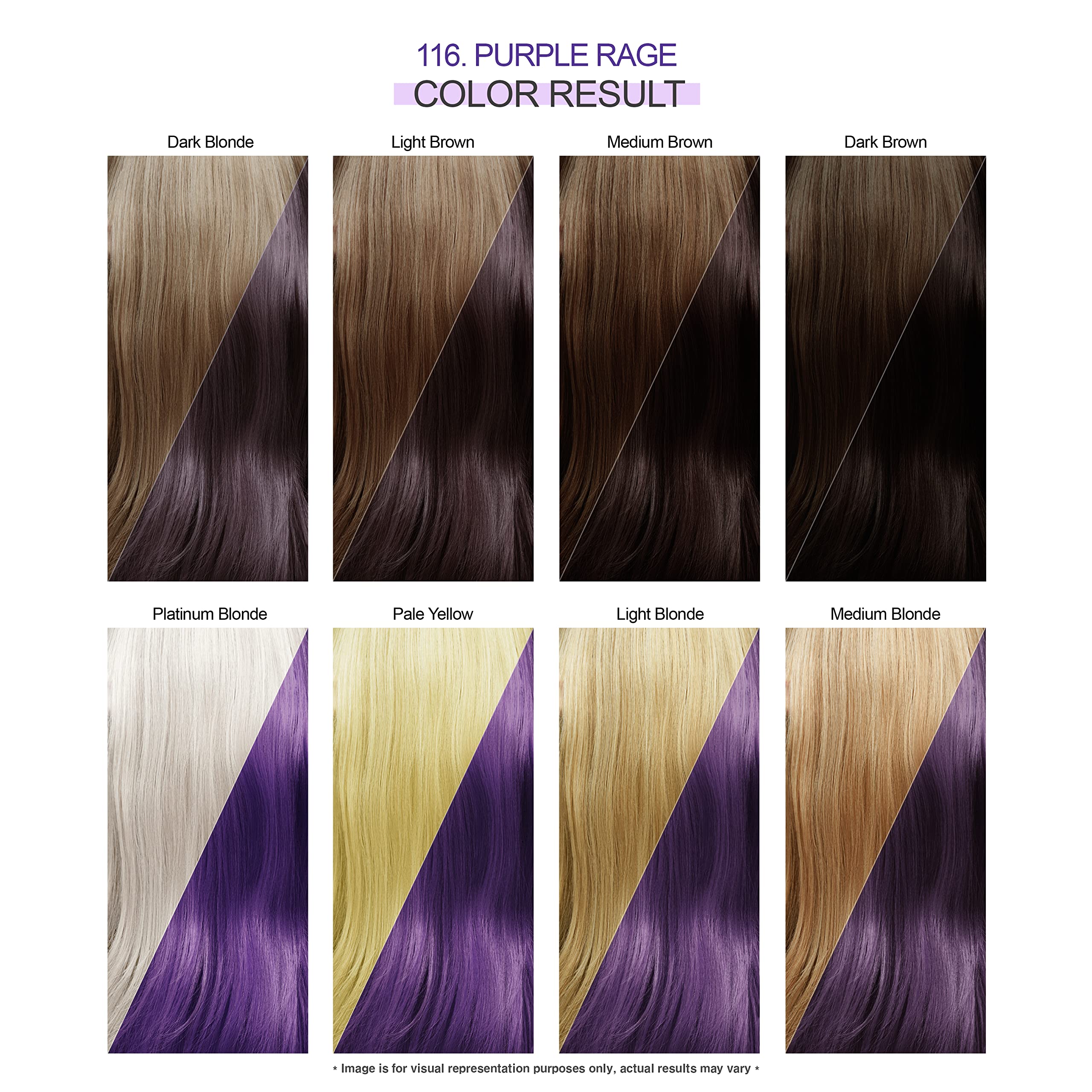 Adore Semi-Permanent Haircolor #116 Purple Rage 4 Ounce (118ml) (2 Pack)