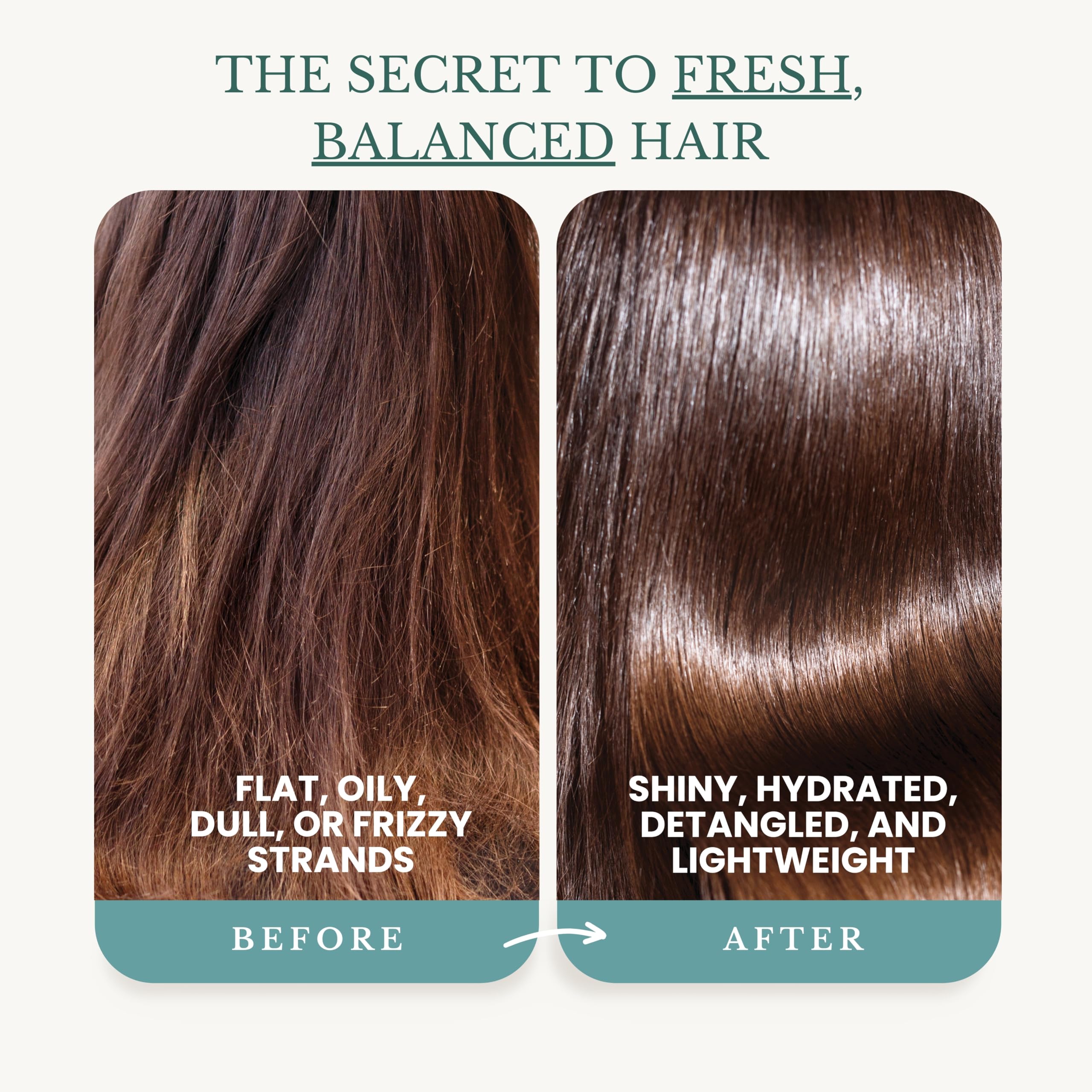 Edenika Botanicals Peppermint Shampoo & Conditioner Set 16oz - Refreshing, Sulfate-Free - Hydrates, Detangles, and Invigorates Scalp - For All Hair Types Including Oily Hair