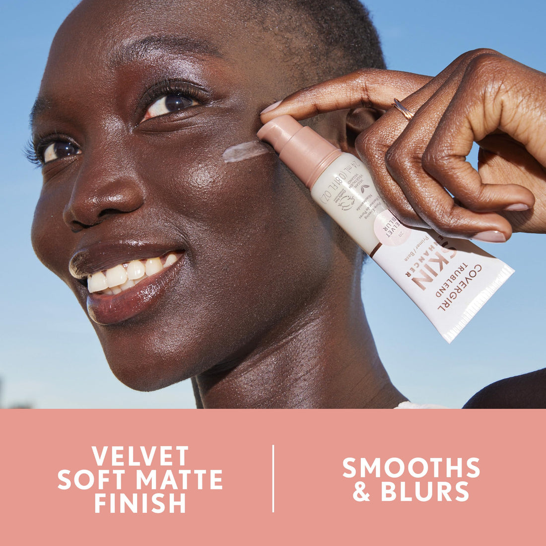 CoverGirl TruBlend Skin Enhancer, Velvet Blur, Primer, Plumps Dry Skin, Blurs Pores, Hydrating, Brightening, Lasts All Day, 0.81oz