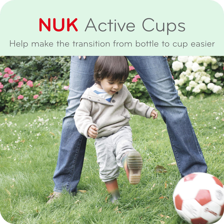 NUK Active Spill Proof Sippy Cup, 10 oz, 2 Pack, 8+ Months, Pink – BPA Free, Spill Proof Sippy Cup