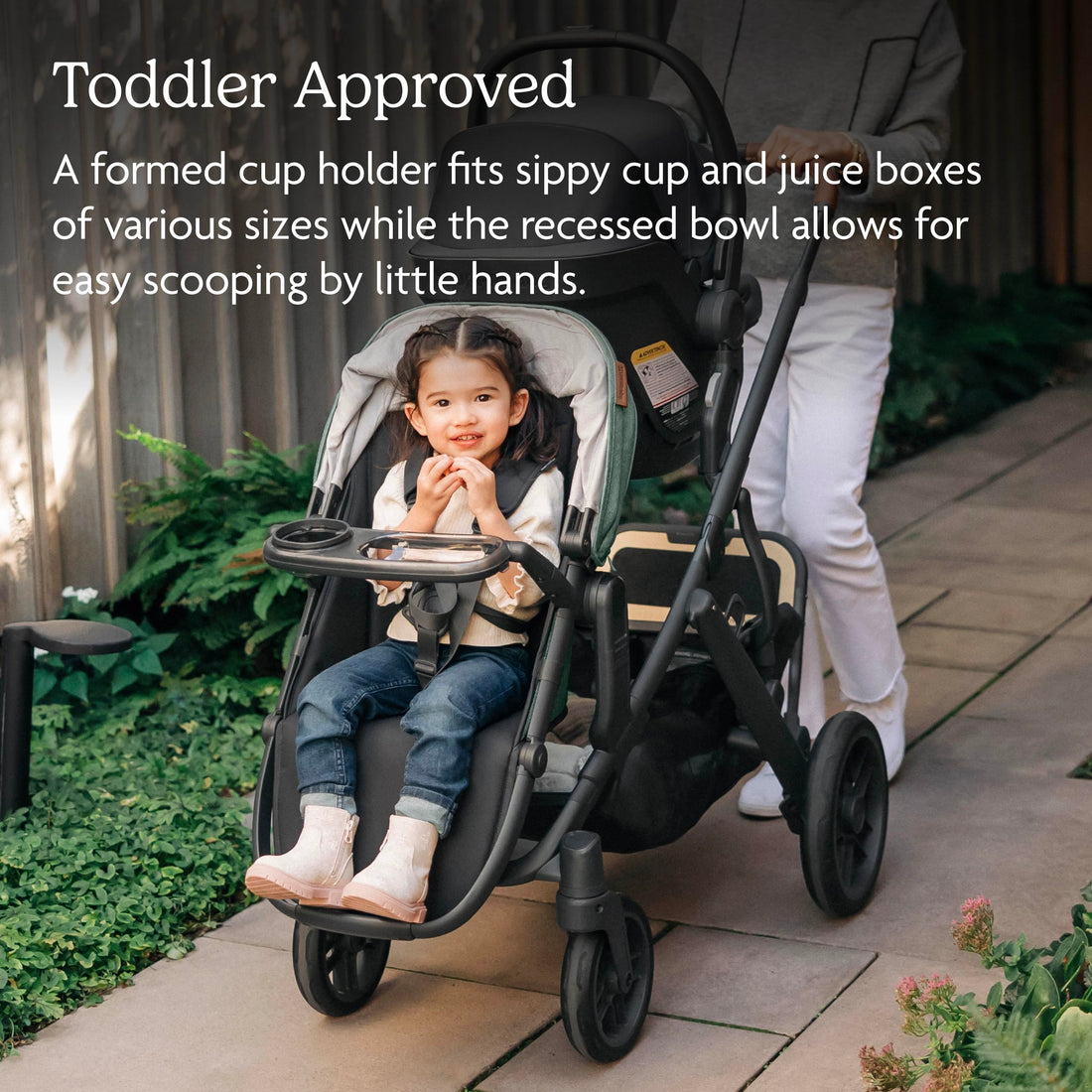 UPPAbaby Snack Tray for Vista, Cruz, RumbleSeat / Quick Attachment / Folds with Stroller