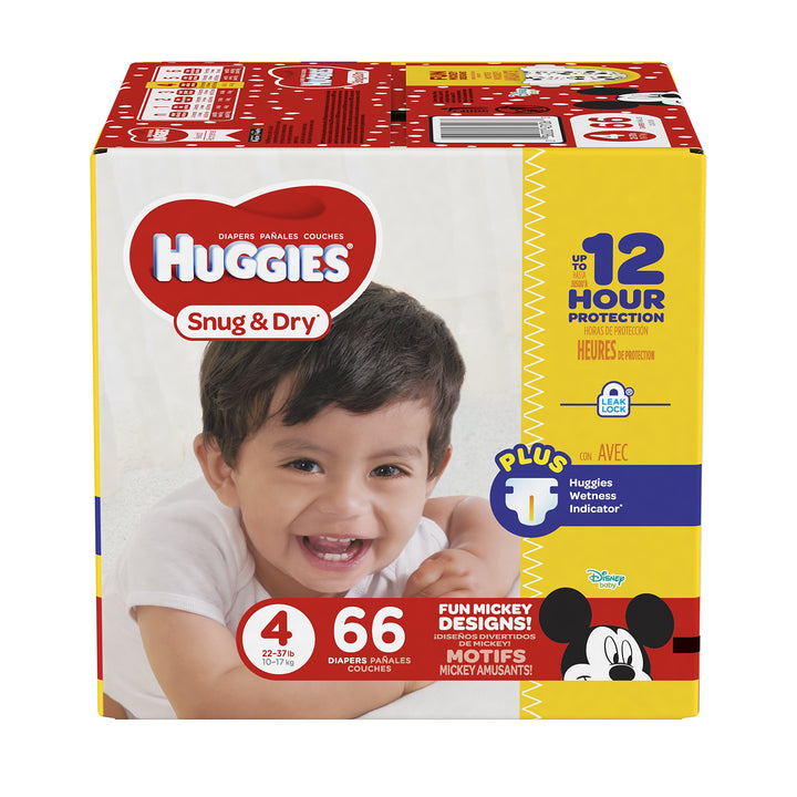 Huggies Snug and Dry Diapers - Size 4-66 ct