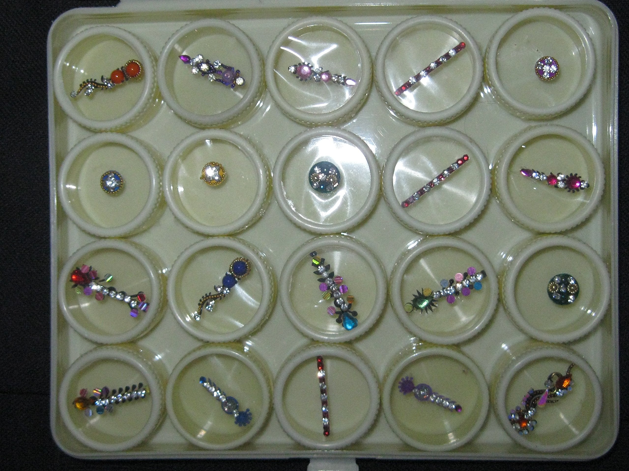 ATCUSA Born Chameleon Pearl Bead 2mm 3mm 4mm Mixed Size 3D Nail Decor White Black Flat Bottom Semi-Circle Nail Art Decorations: Black