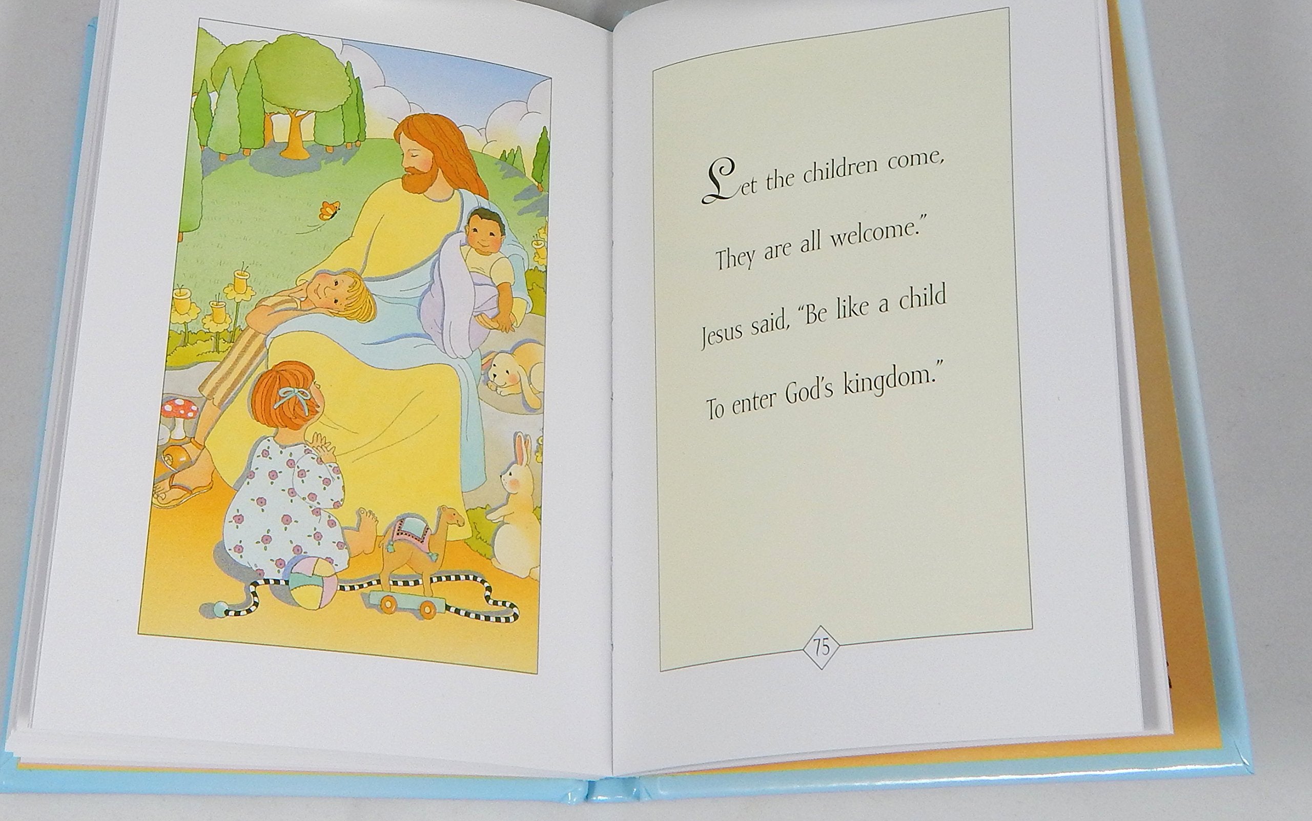 Baby Boy First Bible and 4 Pewter Baptism Guardian Angel Crib Cross (Original Version)-L8