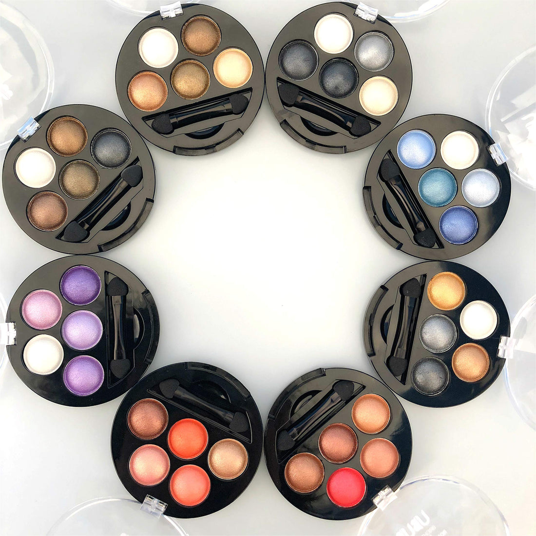 Mallofusa 5 Colors Shades Eye Shadow Powder Metallic Shimmer Cosmetic Palette Charming Highlight Look(Taupe Craze) 4.7oz by Mallofusa