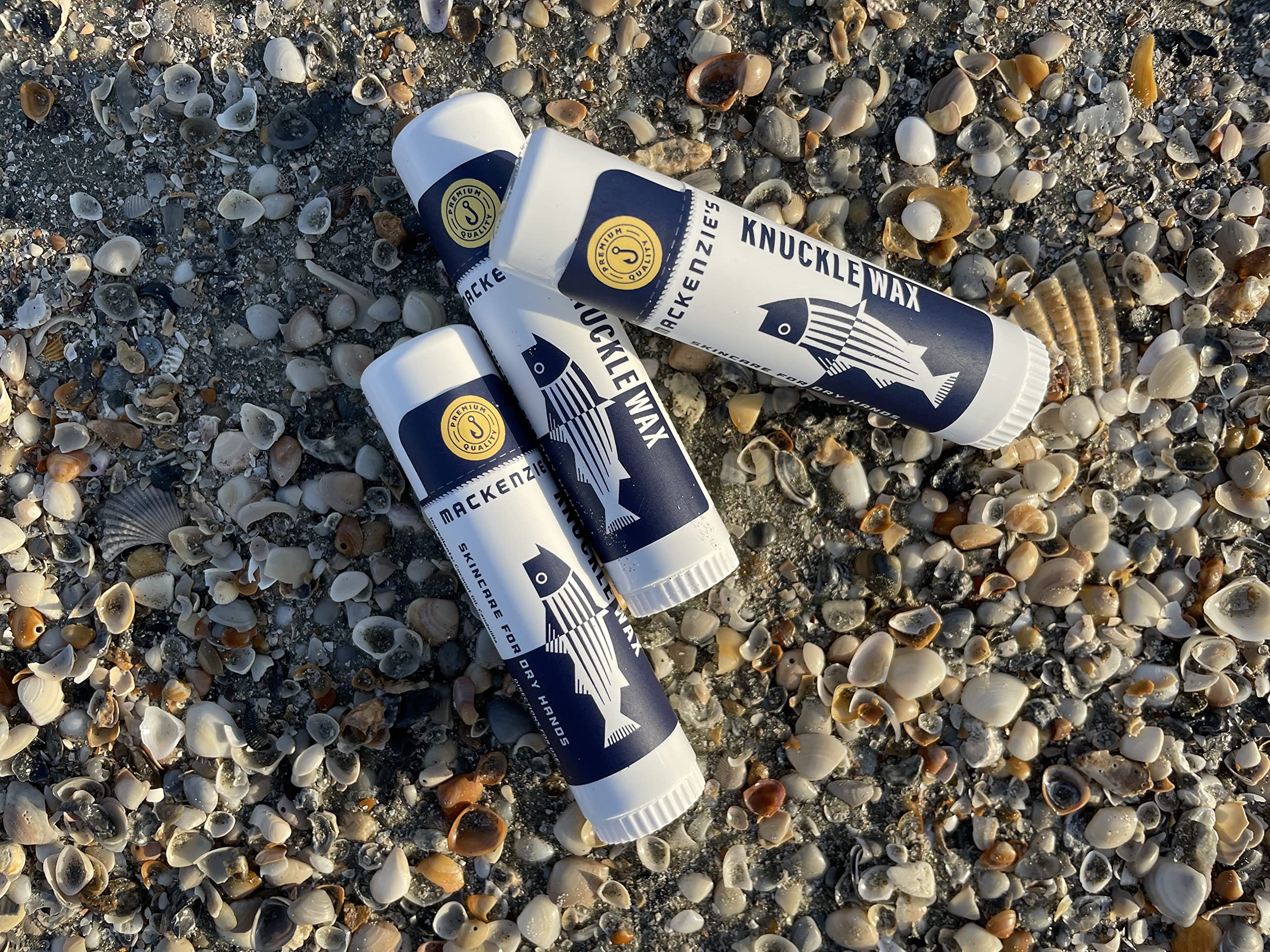 MacKenzie's Knuckle Wax Stick - Gifts for Fisherman - Gifts for Men - Gifts for Women - Hand Repair - Natural Moisturizer - Hand Salve - Hand Balm - .6 oz