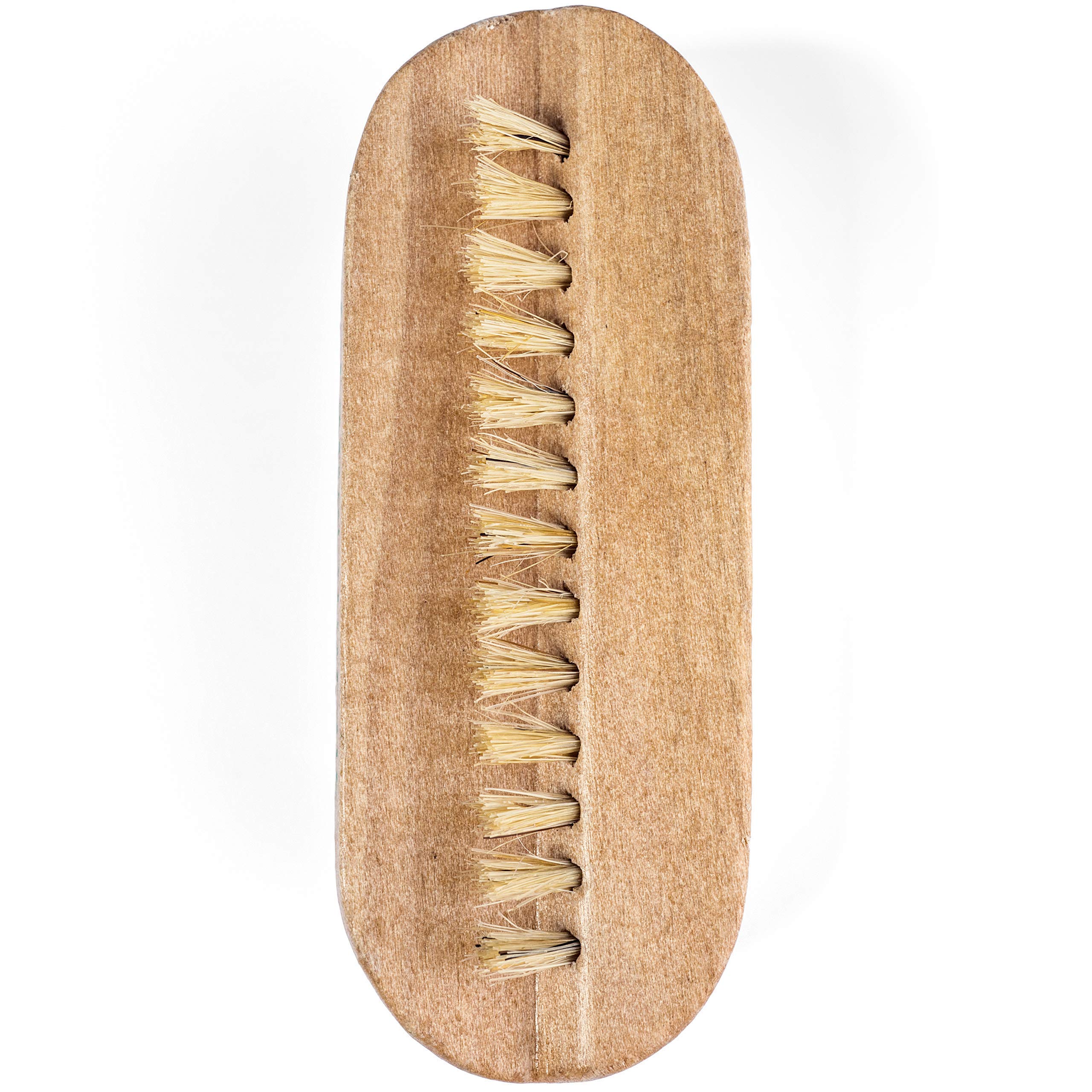 GranNaturals Toe & Finger Nail Brush - Hand & Foot Brush for Cleaning Fingernail and Toenail Cuticle - Natural Wooden and Bristle Scrubber Tool for Gardeners, Mechanics, Salon - Manicure + Pedicure