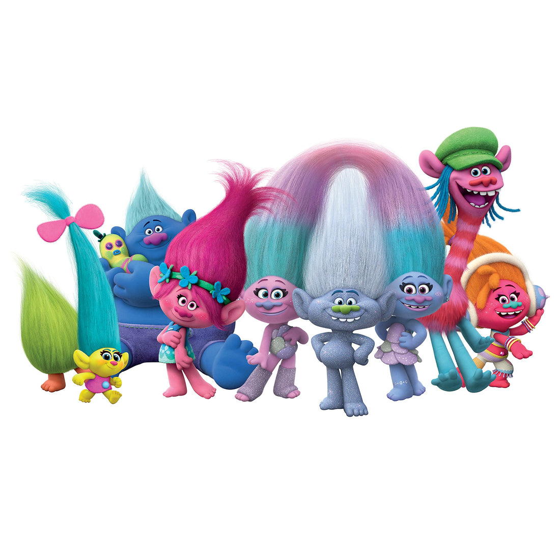 Goody Girls Trolls Hugtime Ribbon Hair Elastics (Pack of 3)
