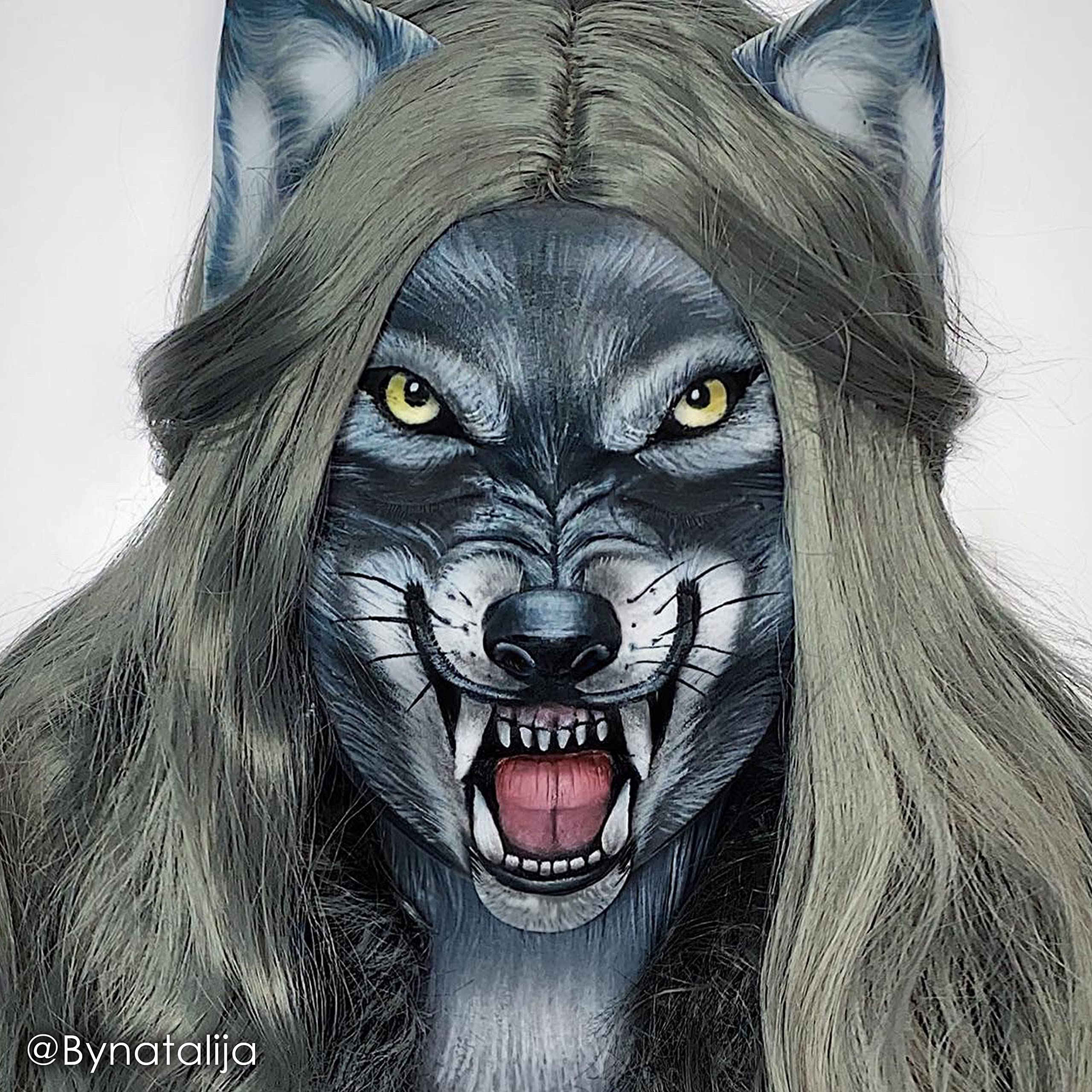 Mehron Makeup StarBlend Cake Makeup MONSTER GREY - 2oz