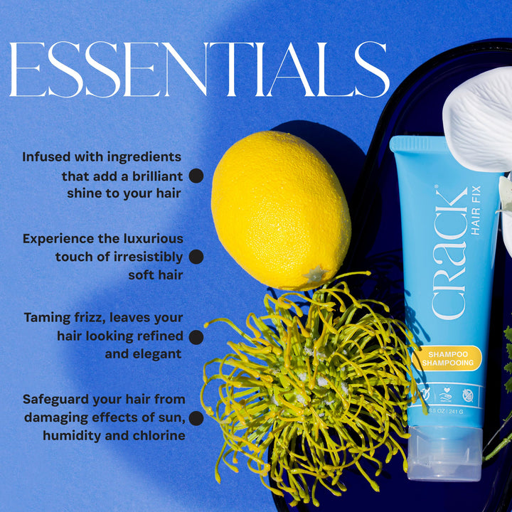 CRACK HAIR FIX Clean & Soaper Shampoo - Moisturizes & Protects Hair From Dryness, Helps Reduce Breakage & Improves Texture, and Restores Youthful Shine ( 10 Oz / 300 Milliliter )