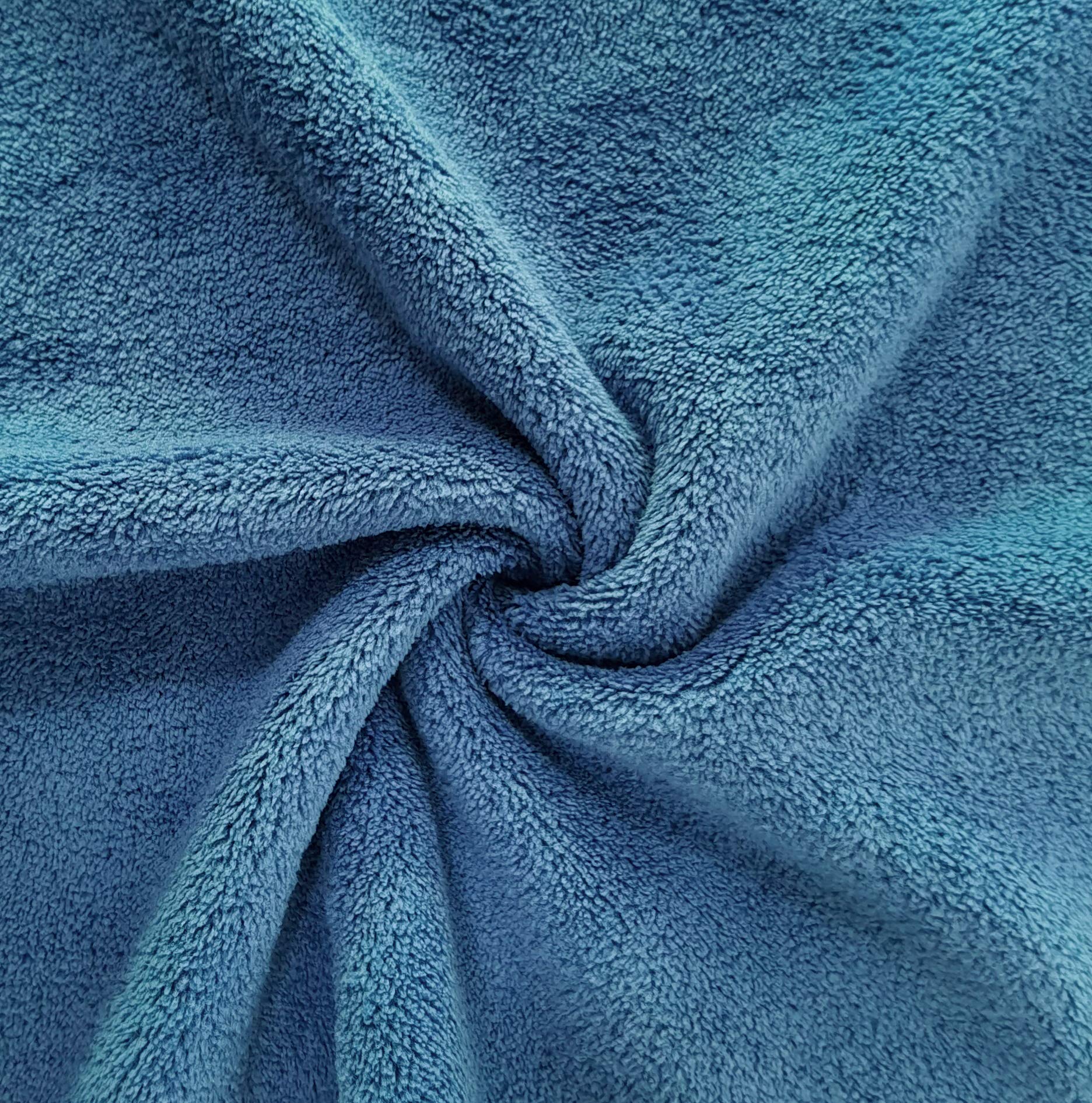 Kyapoo Baby Washcloths 12 Pack 12x12 Inches Microfiber Coral Fleece Extra Absorbent and Soft for Newborns, Infants and Toddlers-Navy Blue