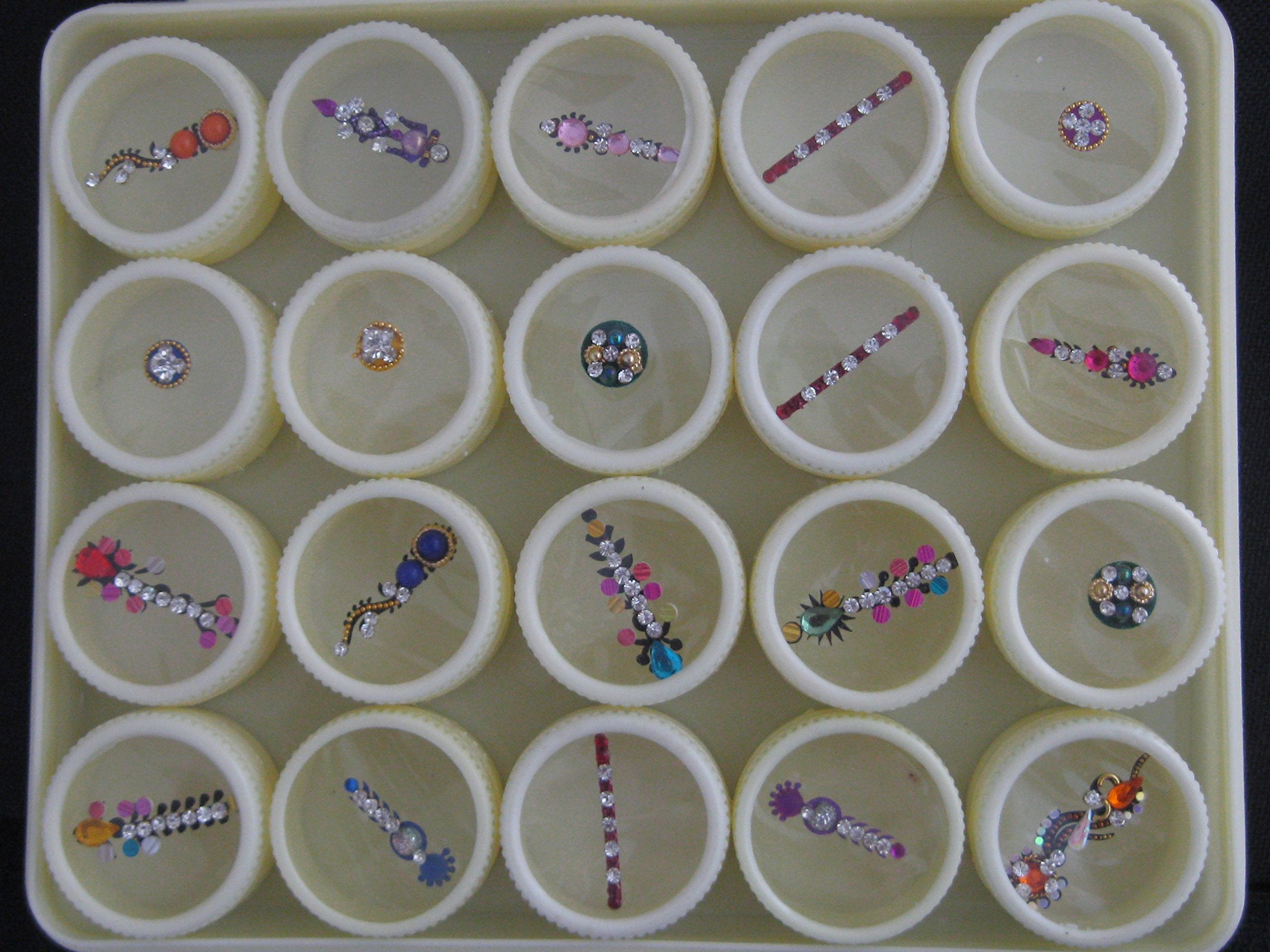 ATCUSA Born Chameleon Pearl Bead 2mm 3mm 4mm Mixed Size 3D Nail Decor White Black Flat Bottom Semi-Circle Nail Art Decorations: Black