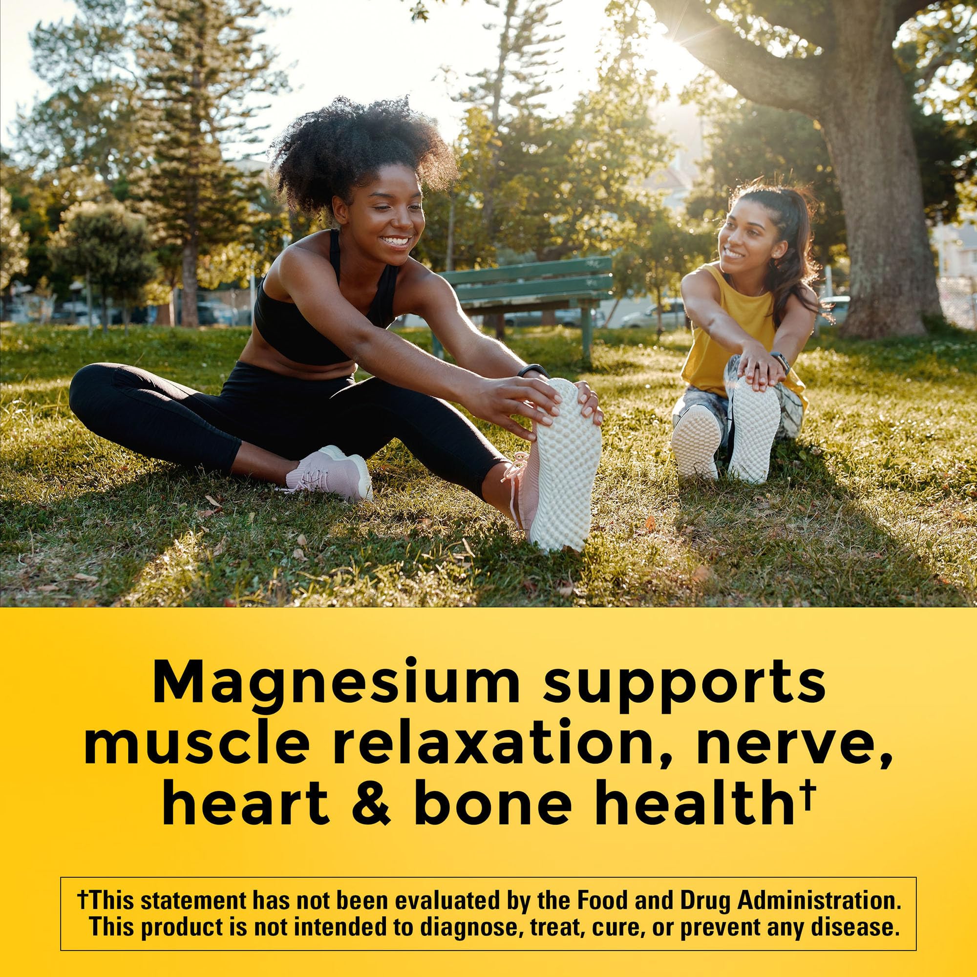 Nature Made Magnesium Oxide 250 mg, Magnesium Supplement for Muscle, Heart, Bone and Nerve Health Support, 100 Tablets, 100 Day Supply