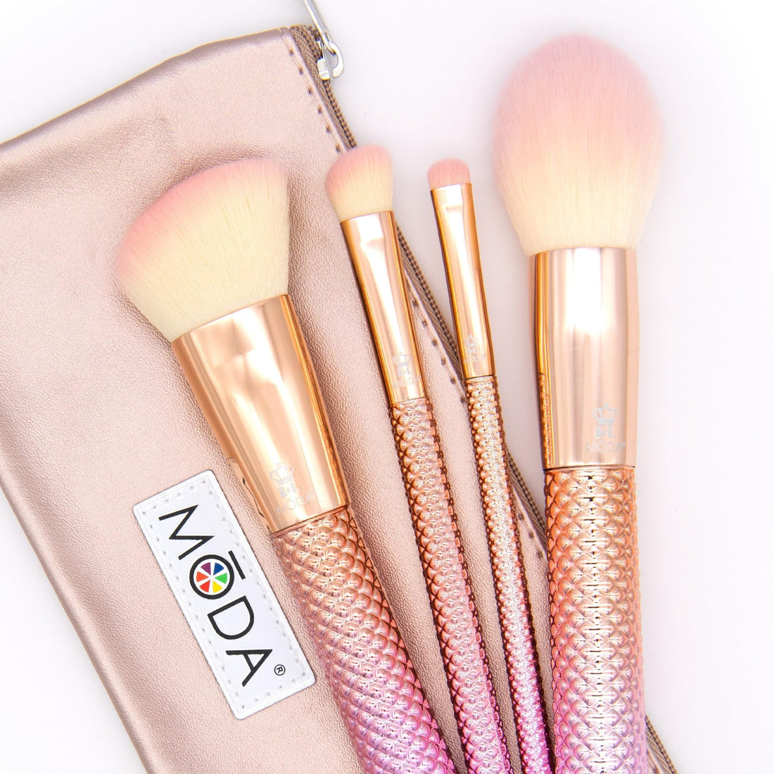 Royal Brush Moda Rose Cosmetic 5 Piece Make Up Complete Kit Brush Set