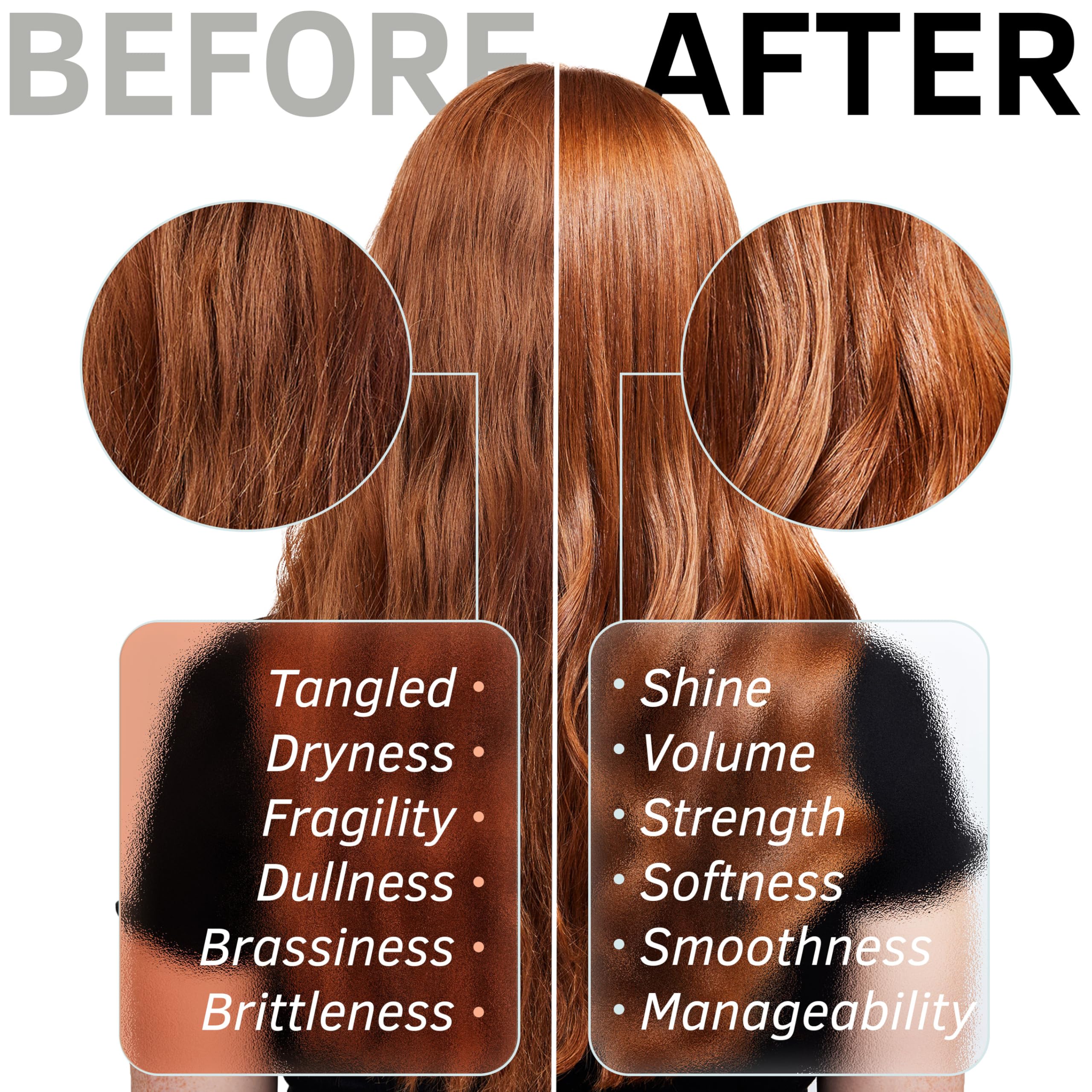 Hard Water Shampoo & Conditioner Set | Hydrating Hair Treatment for Shine & Manageability | Clarifying Wash with Bentonite Clay, Volcanic Ash, Lactic Acid | Metal Detox Shampoo with Collagen 32 FL oz