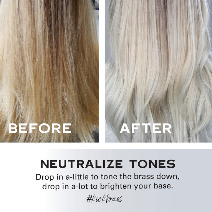 Keracolor Gold Toning Drops Concentrate To Create Your Own Purple Shampoo For Blonde Hair - Mix w/Any Shampoo, Conditioner, Or Cream Styler, (Gold) 2 Fl. Oz.