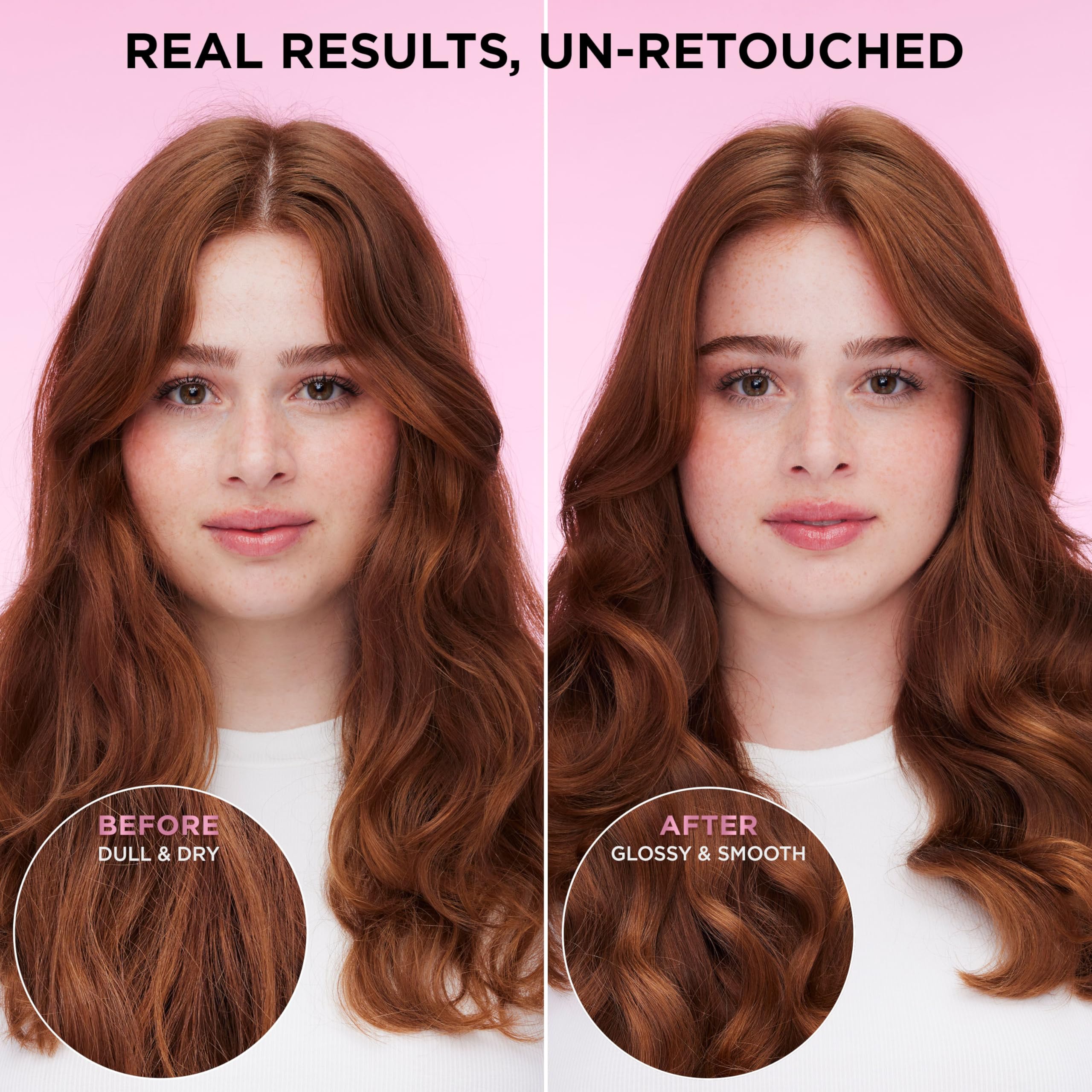 L'OREAL PARIS Glossing Sulfate Free Shampoo with Glycolic Acid, Hair Care for Lasting Shine and Smoothness for Dull, Dry Hair, EverPure, 6.8 Fl Oz