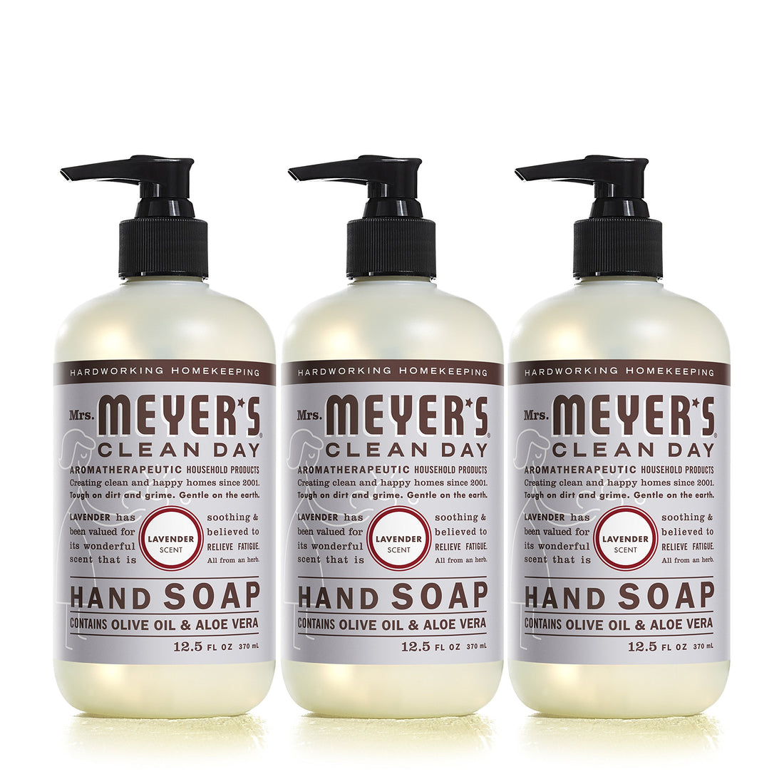 Mrs. Meyer’s Liquid Hand Soap, Lavender, 12.5 fl oz (3 ct)