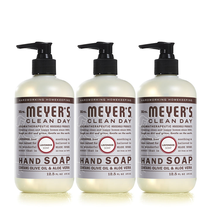 Mrs. Meyer’s Liquid Hand Soap, Lavender, 12.5 fl oz (3 ct)