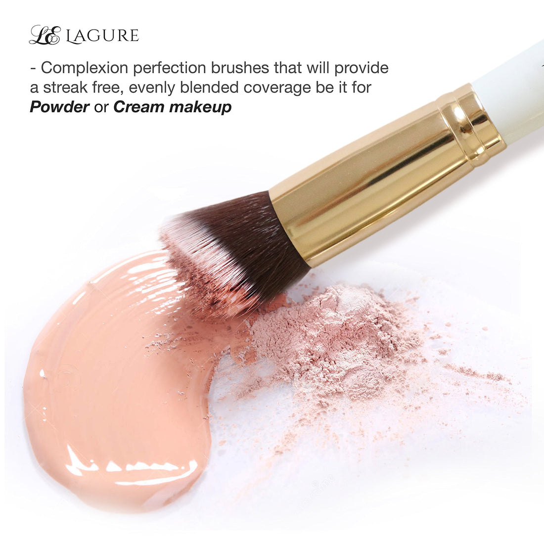 Premium Synthetic Kabuki Makeup Brush Set - The Perfect Cosmetic Brushes for Your Eyeshadow, Contour Kit, Blush, Foundation, Concealer Face Powder and Eyeliner