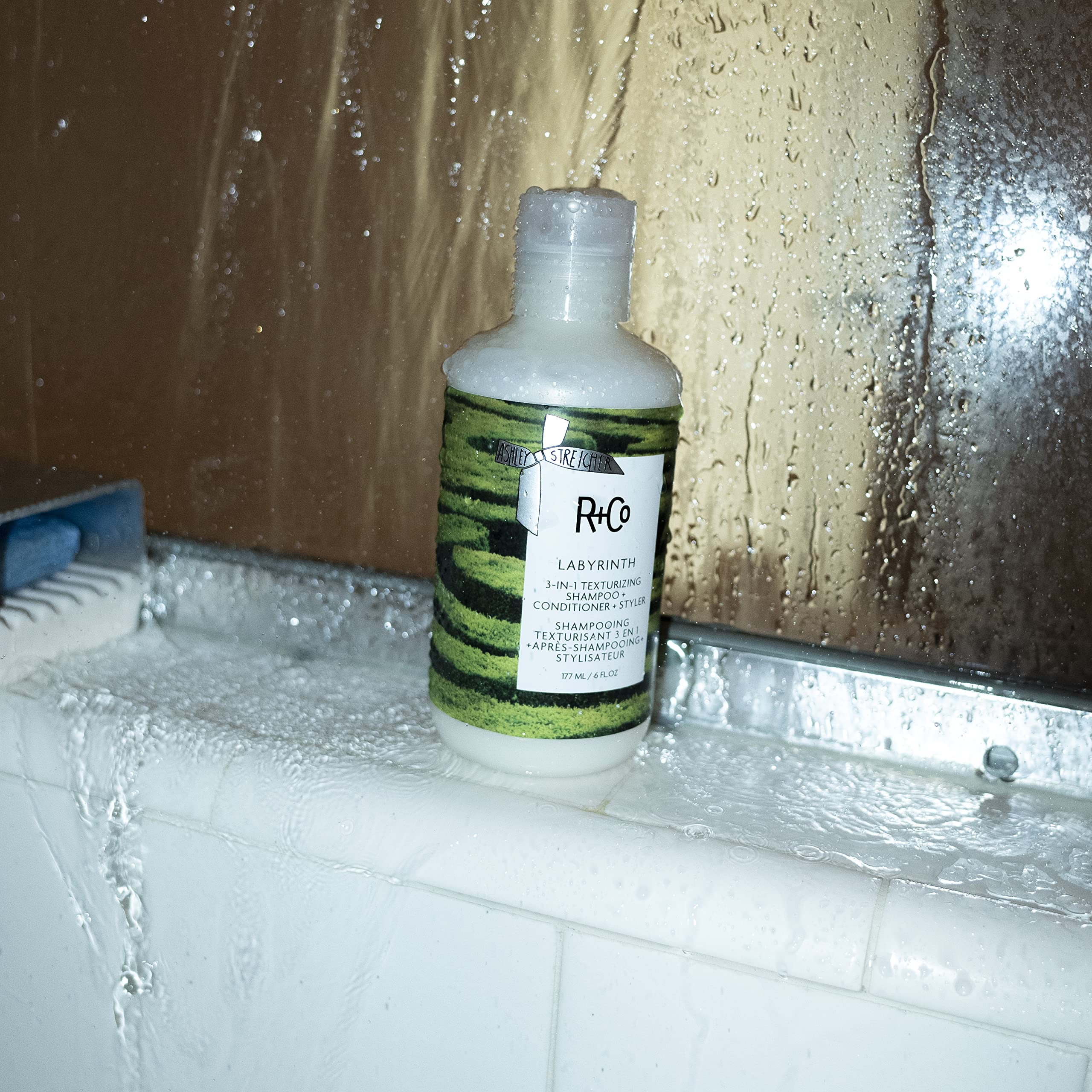 R+Co Labyrinth 3-in-1 Texturizing Shampoo + Conditioner + Styler | Touchable Texture + Volume + Hydration | Vegan + Cruelty-Free | 6 OZ