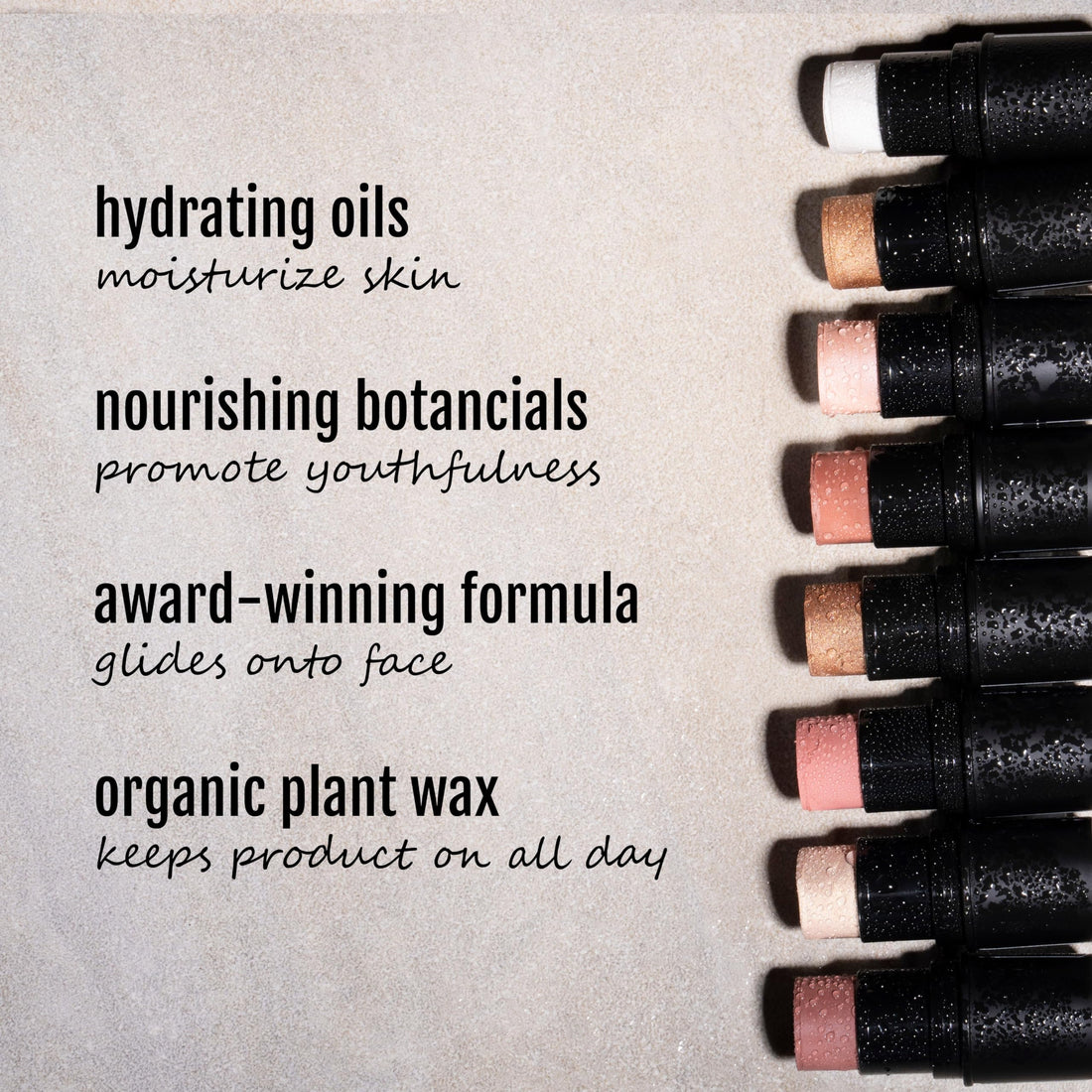 BaeBlu Organic Cheek Tint, 100% Natural Vegan Gluten-Free Cream Blush Stick, Made in USA, Cabernet