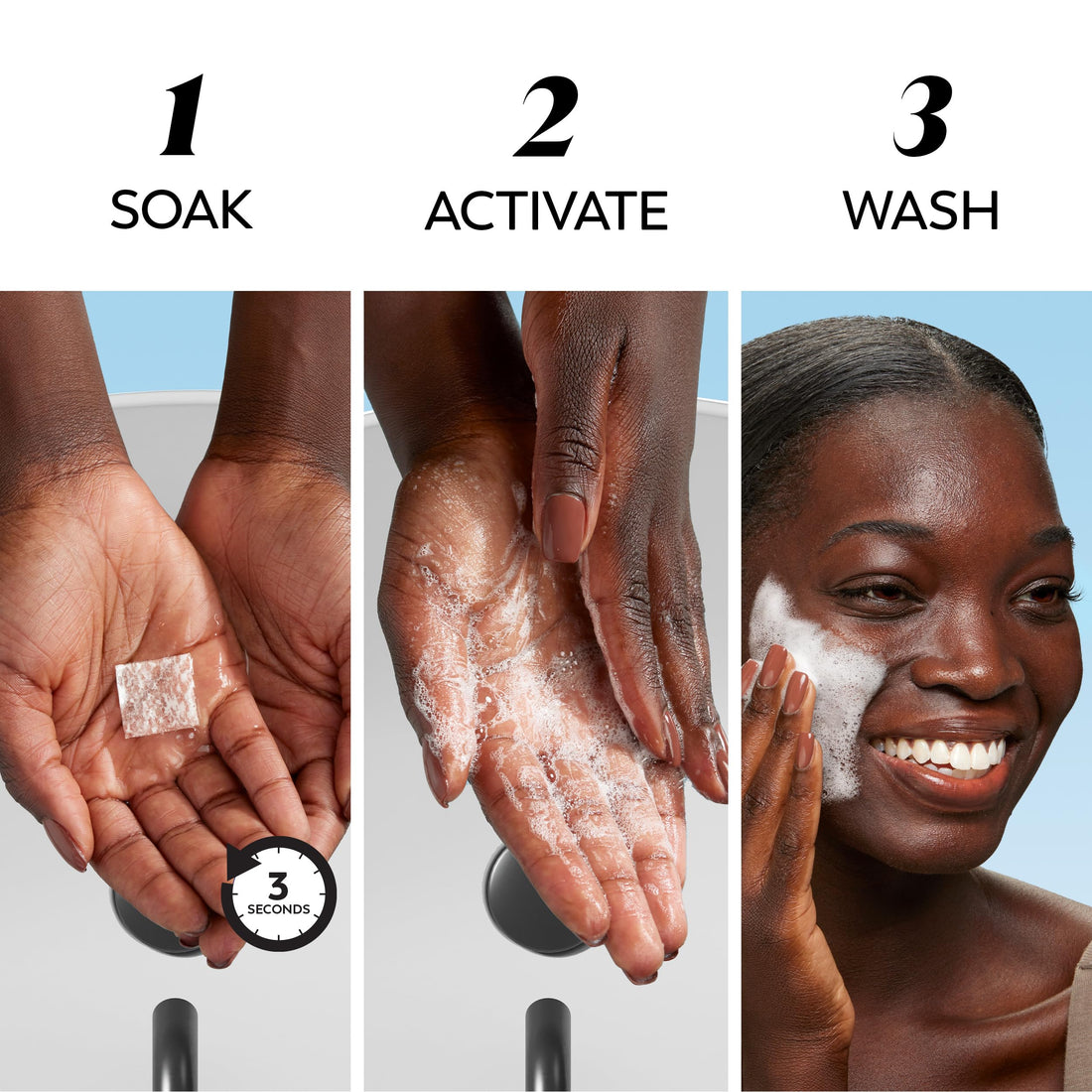 Olay Cleansing Melts + Vitamin C Face Cleanser, 64 ct. total (2 x 32 ct.), Water-Activated Face Wash to Clean, Tone, and Refresh