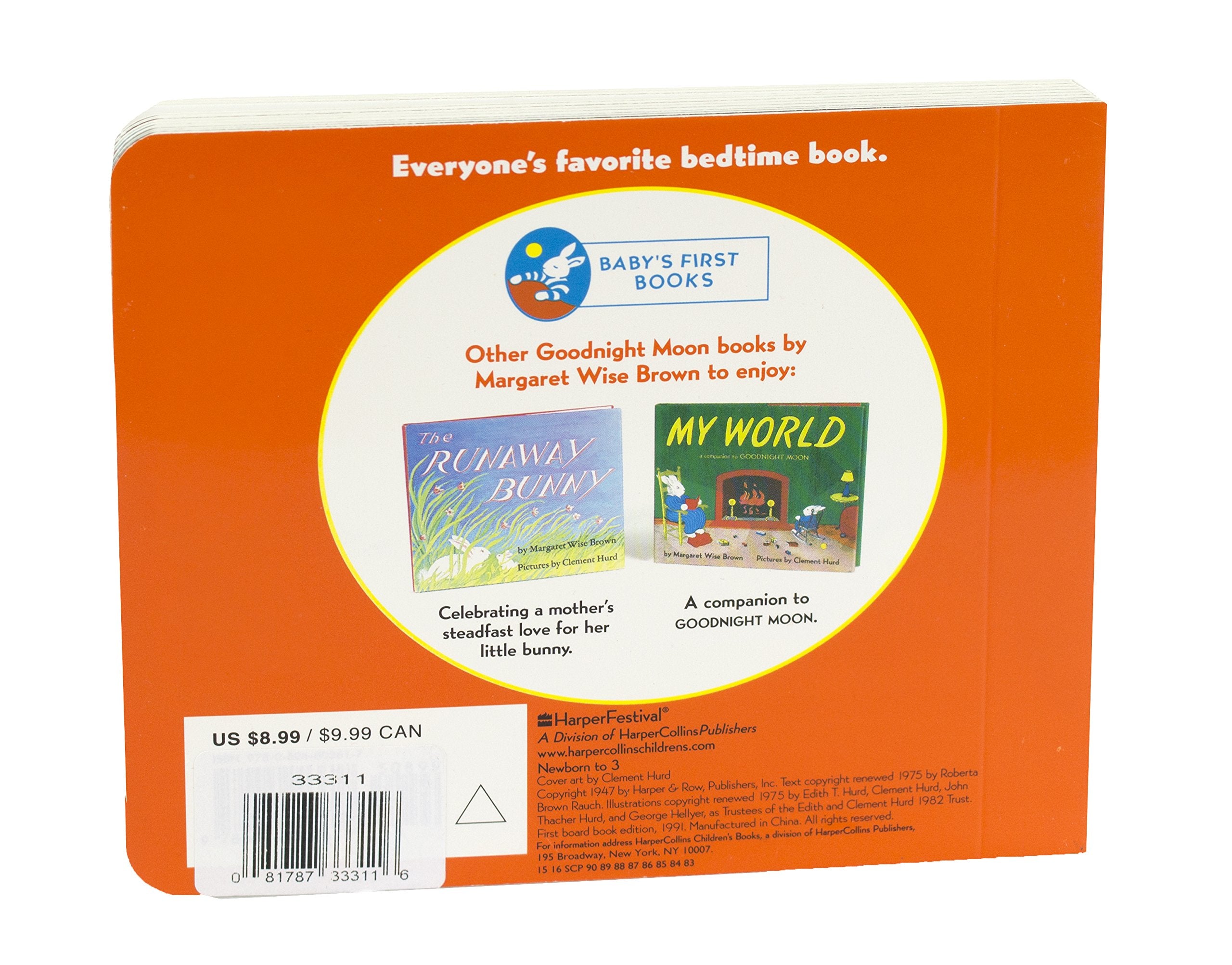 Kids Preferred Keepsake Board Book – Goodnight Moon – Safe and Asthma Friendly