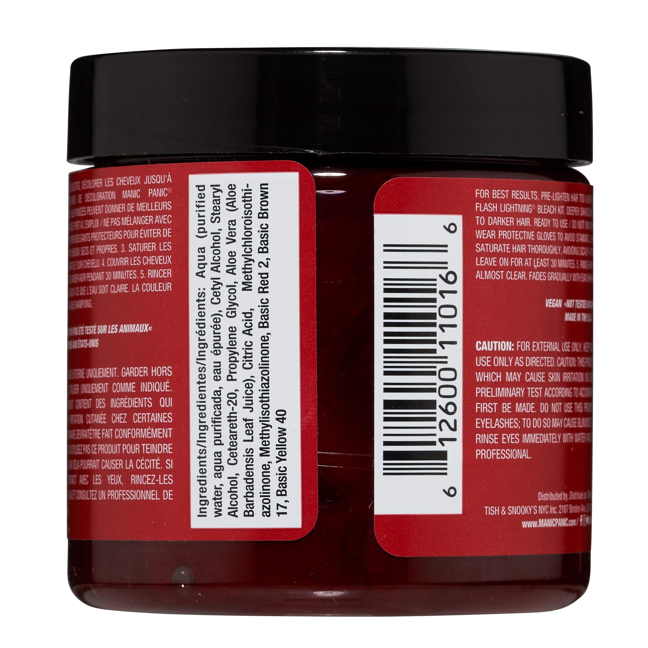 Manic Panic High Voltage Semi Permanent Hair Colour - INFRA RED, 118 ml