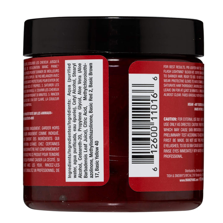 Manic Panic High Voltage Semi Permanent Hair Colour - INFRA RED, 118 ml