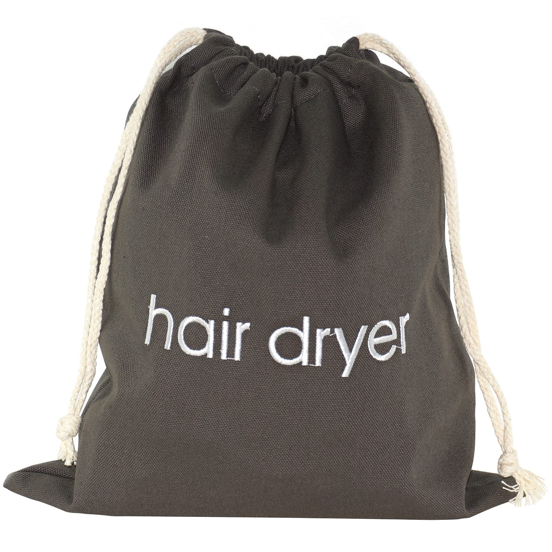 IFAMIO Hair Dryer Bag Cotton Drawstring Hairdryer Storage Container for Makeup Tools, Straightener 11.8 X 13.8 Inch Travel Cotton Organizer Cover for Home, Hotel