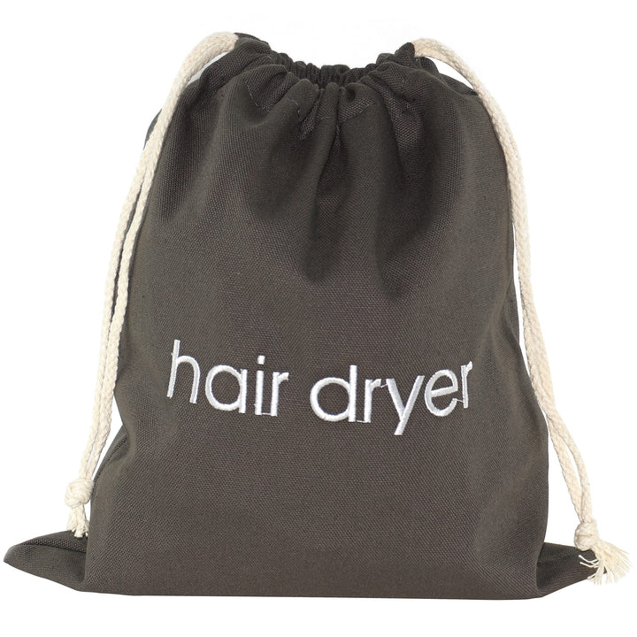 IFAMIO Hair Dryer Bag Cotton Drawstring Hairdryer Storage Container for Makeup Tools, Straightener 11.8 X 13.8 Inch Travel Cotton Organizer Cover for Home, Hotel