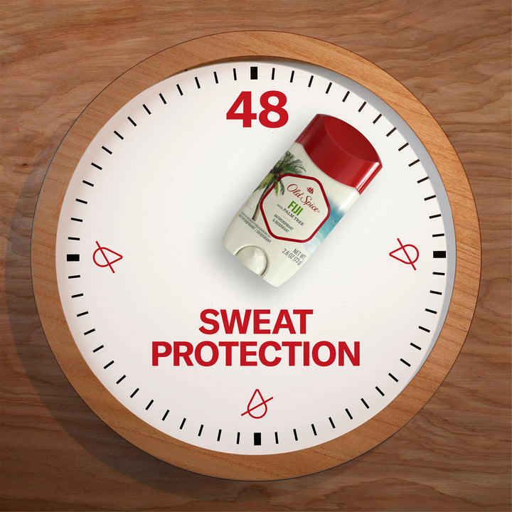 Old Spice Antiperspirant Deodorant for Men, 24/7 Sweat and Odor Protection, Advanced Skin Conditioners, Fiji with Palm Tree Scent, Invisible Solid, 2.6 oz (Pack of 2)